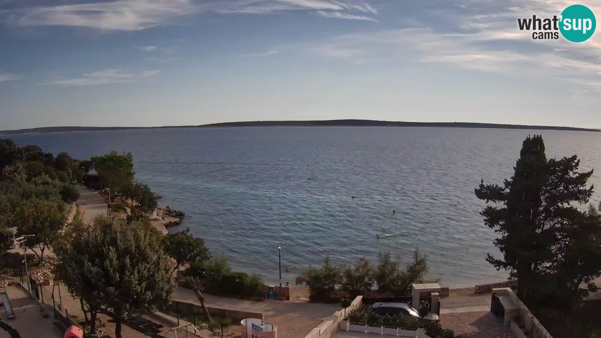Webcam Plaža Male Mandre – Live View from Pag Island