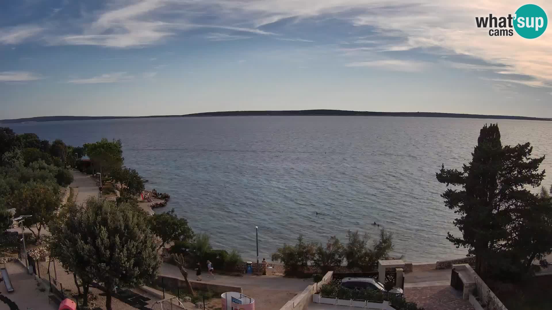 Webcam Plaža Male Mandre – Live View from Pag Island