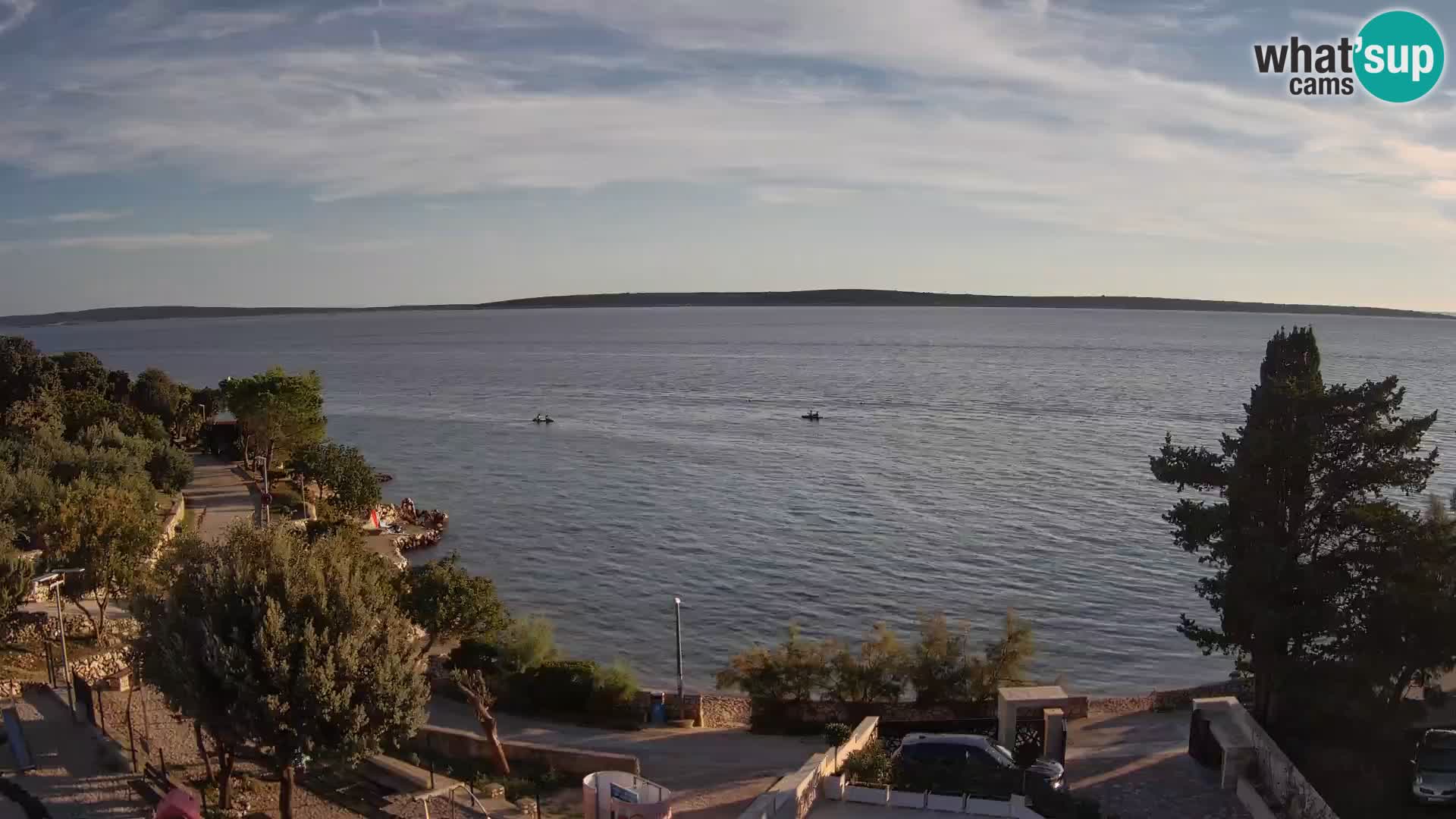 Webcam Plaža Male Mandre – Live View from Pag Island