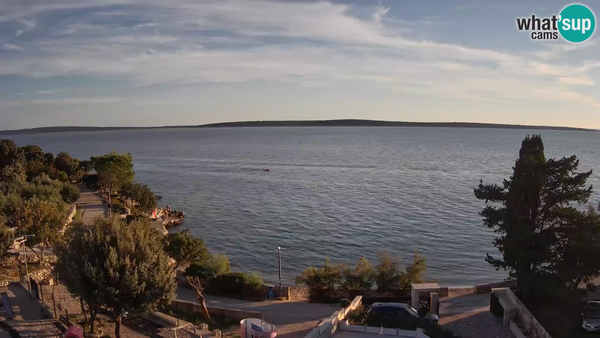 Webcam Strand Male Mandre – Liveblick von der Insel Pag