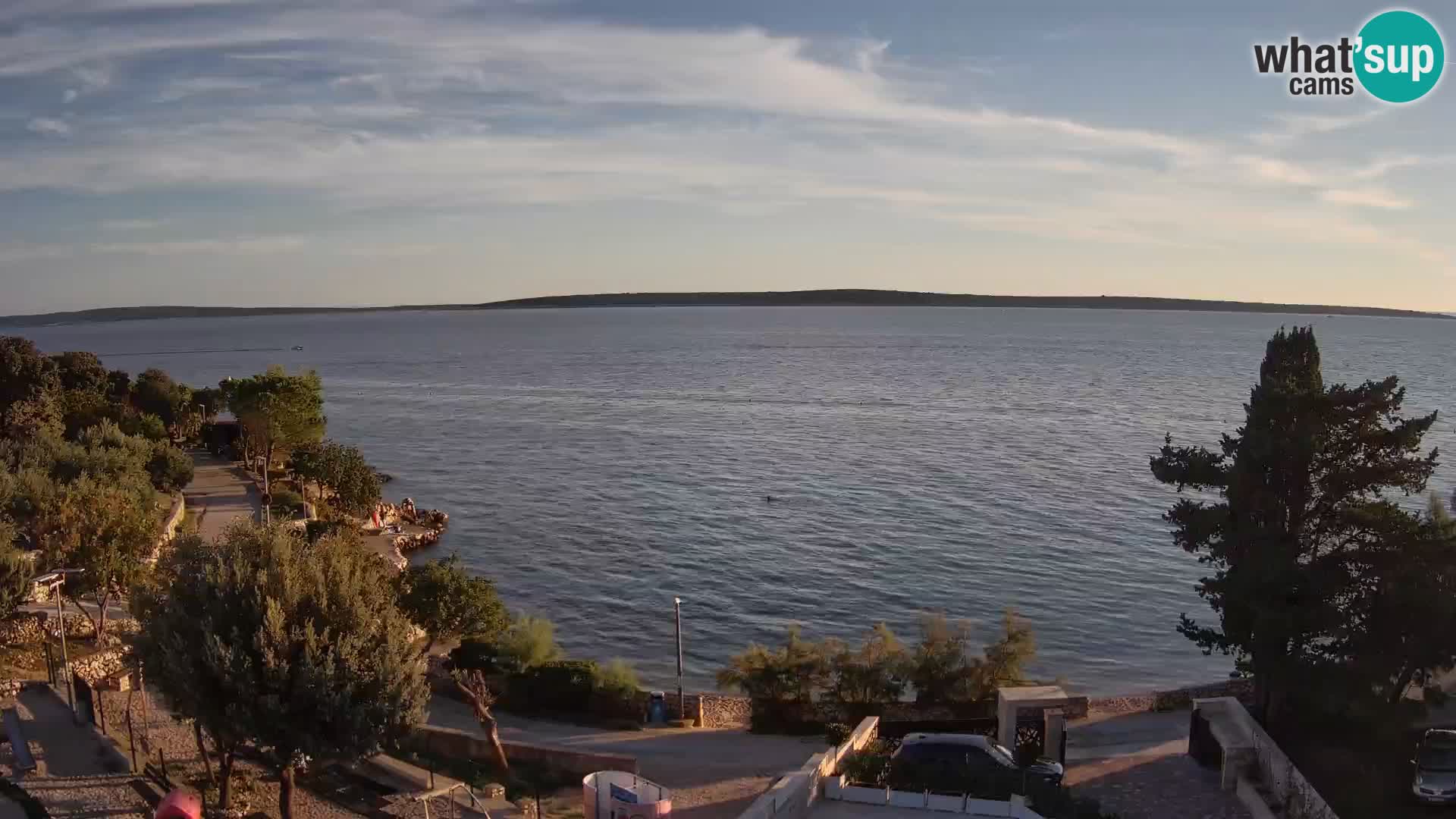 Webcam Strand Male Mandre – Liveblick von der Insel Pag