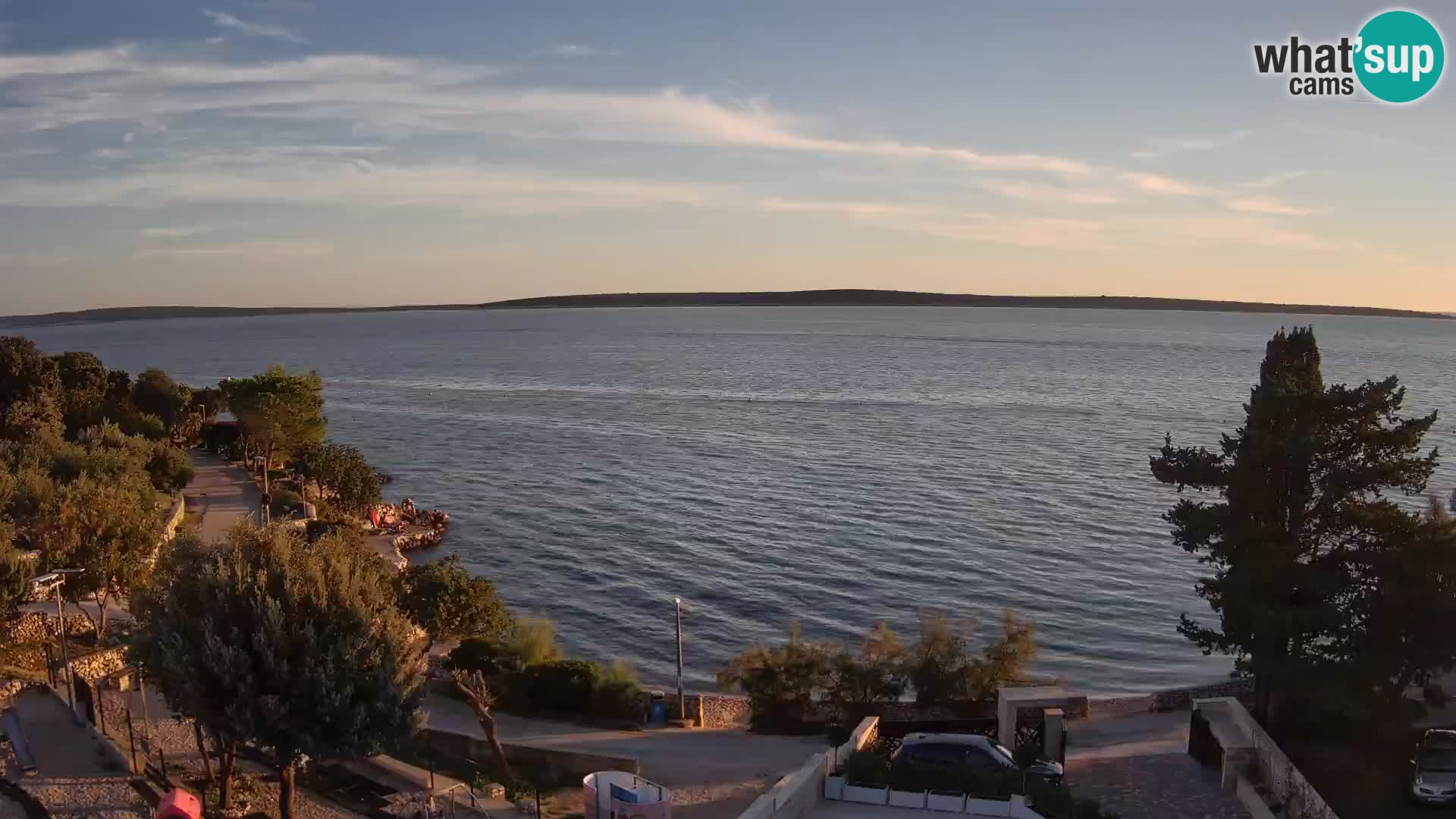 Webcam Plaža Male Mandre – Live View from Pag Island