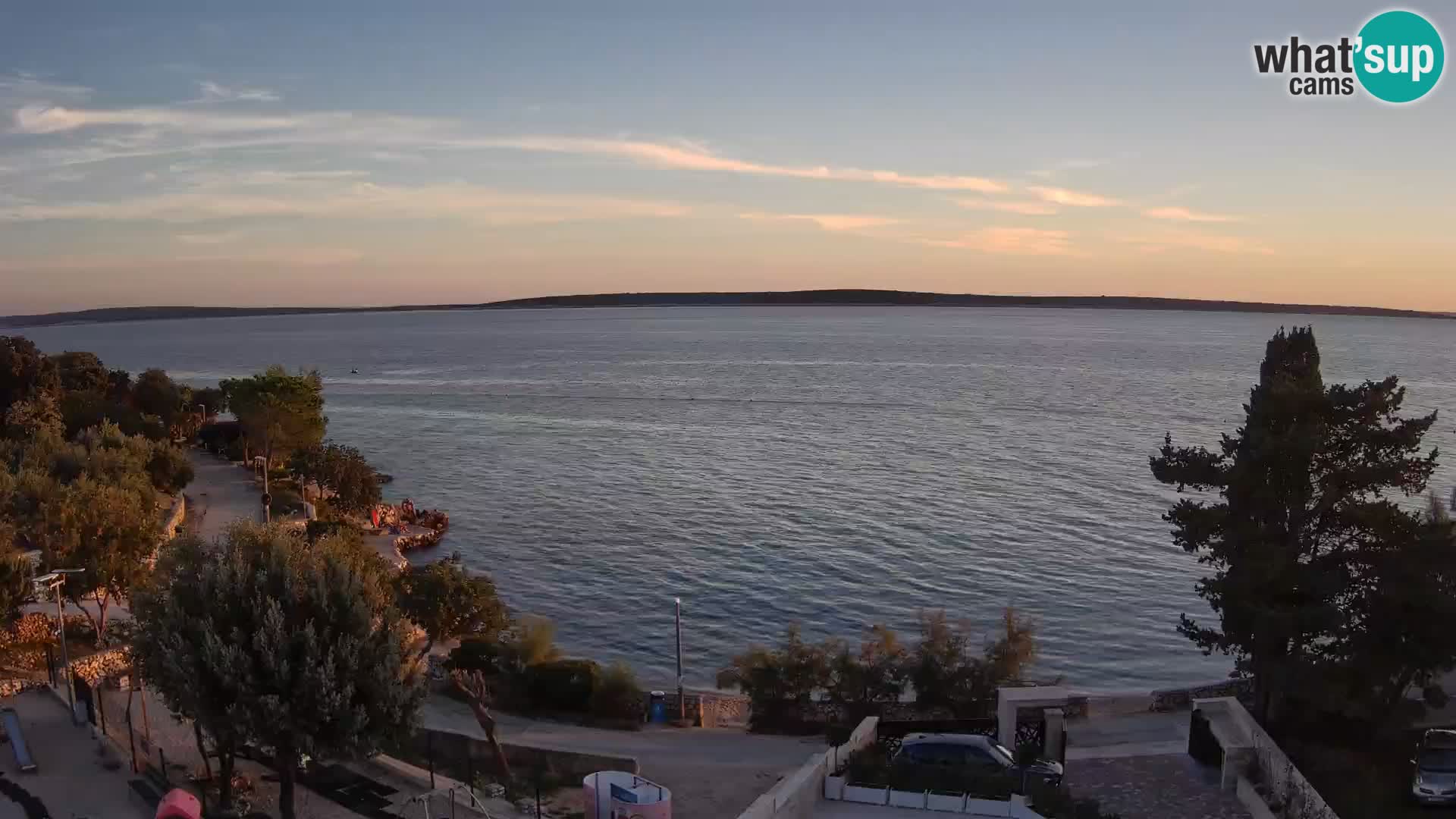 Webcam Strand Male Mandre – Liveblick von der Insel Pag