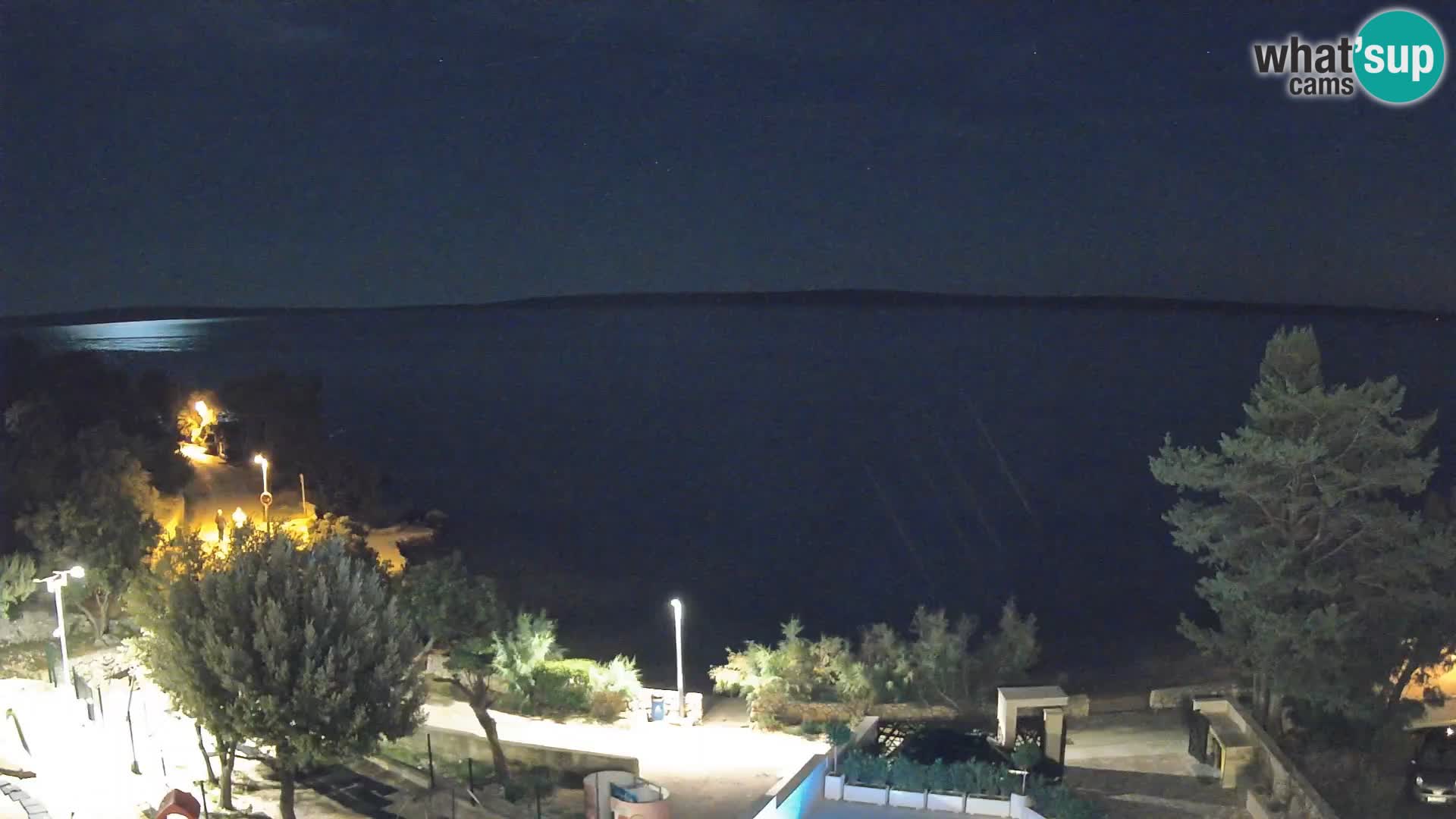 Webcam Strand Male Mandre – Liveblick von der Insel Pag