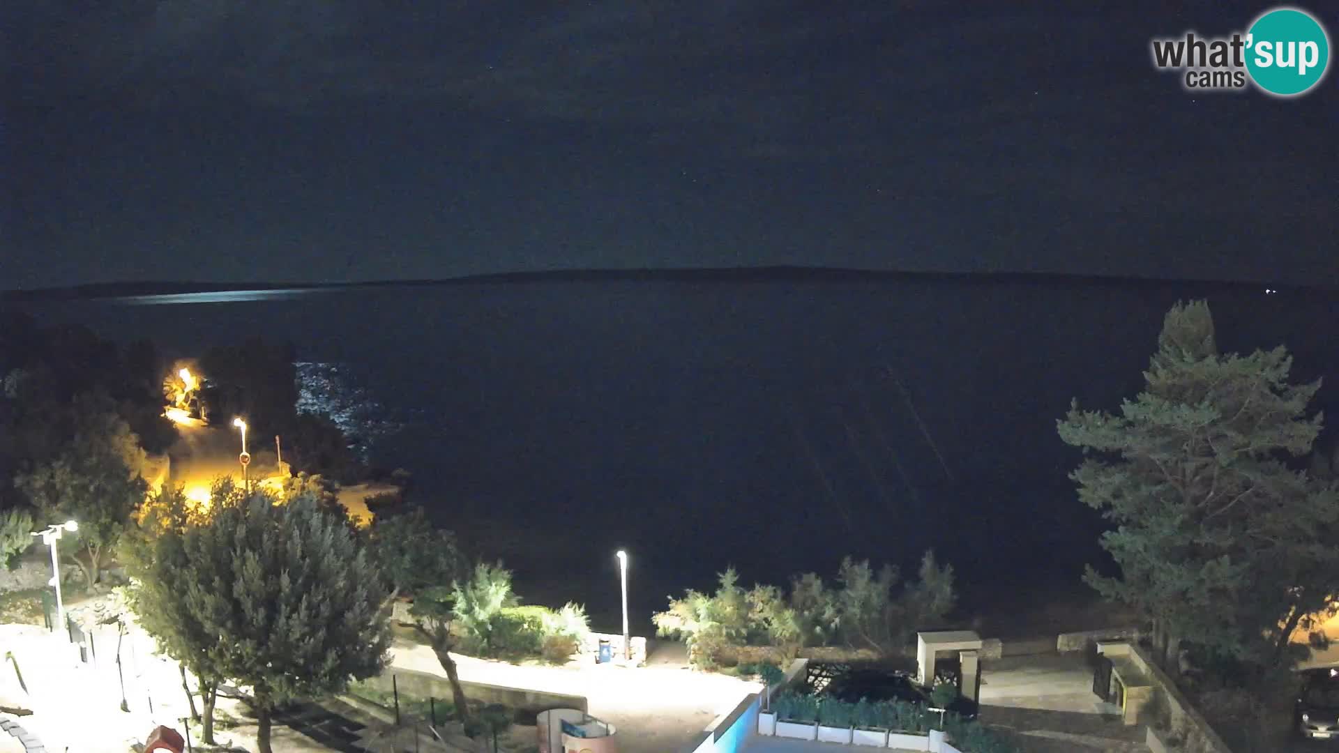 Webcam Plaža Male Mandre – Diretta dalla spiaggia sull’isola di Pag