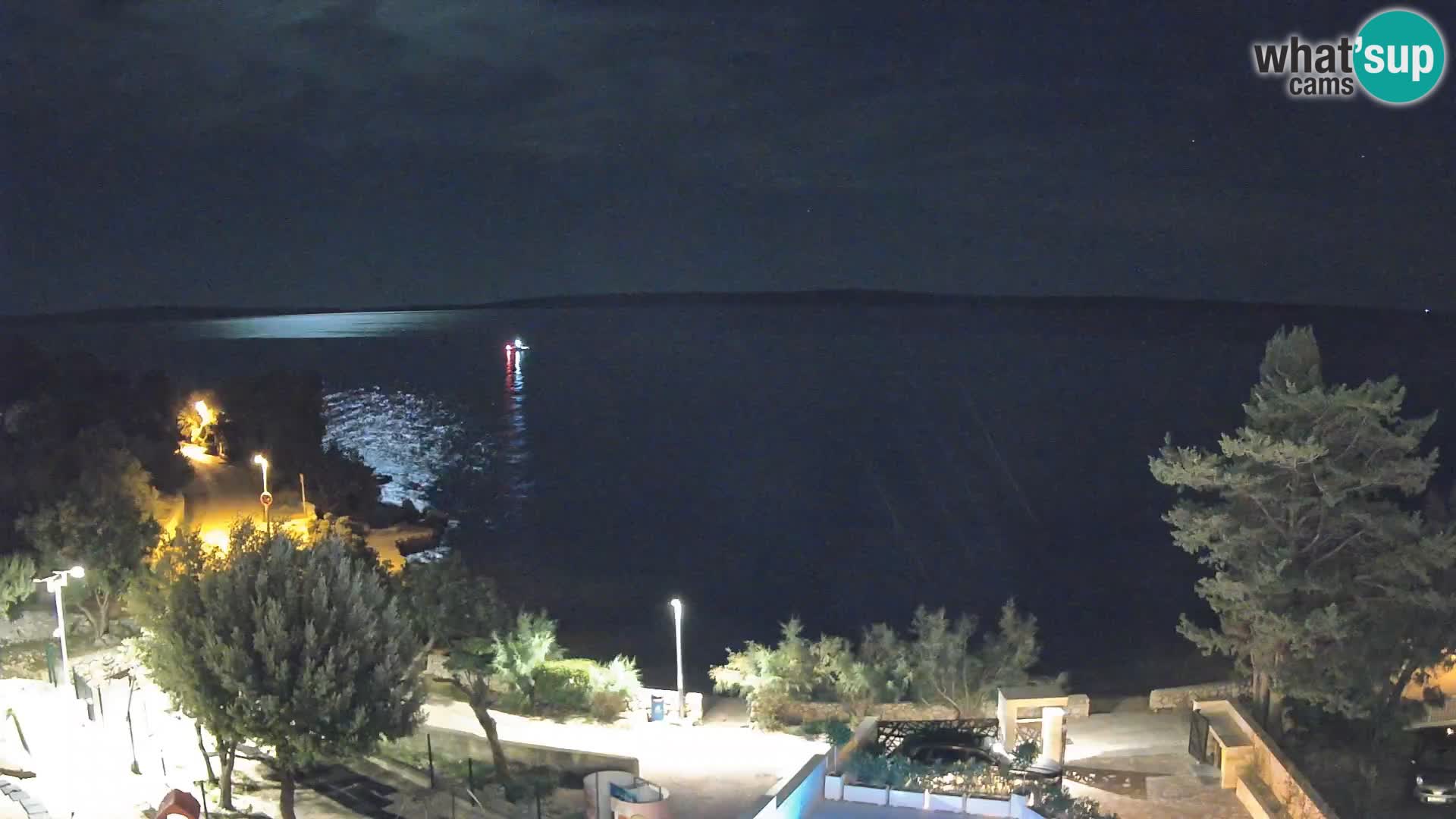 Webcam Strand Male Mandre – Liveblick von der Insel Pag