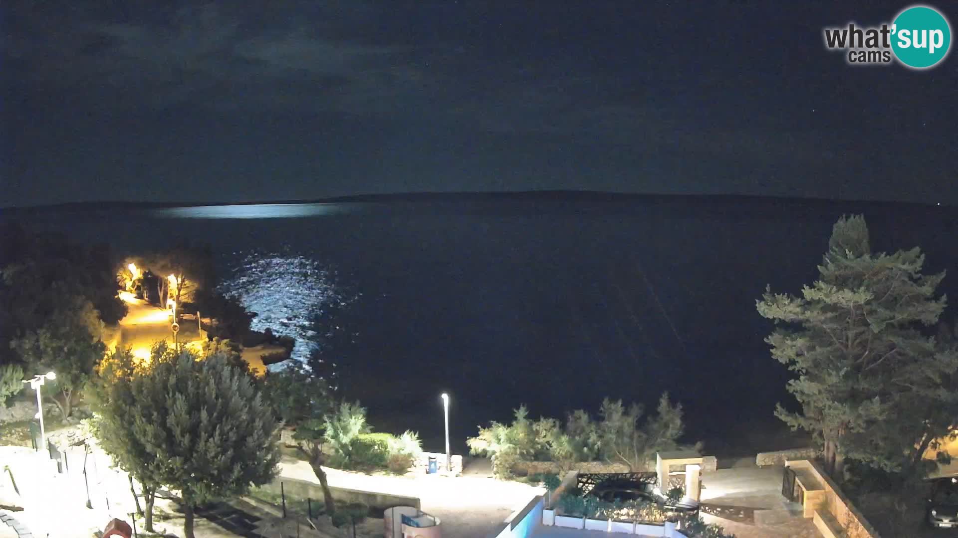Webcam Plaža Male Mandre – Diretta dalla spiaggia sull’isola di Pag