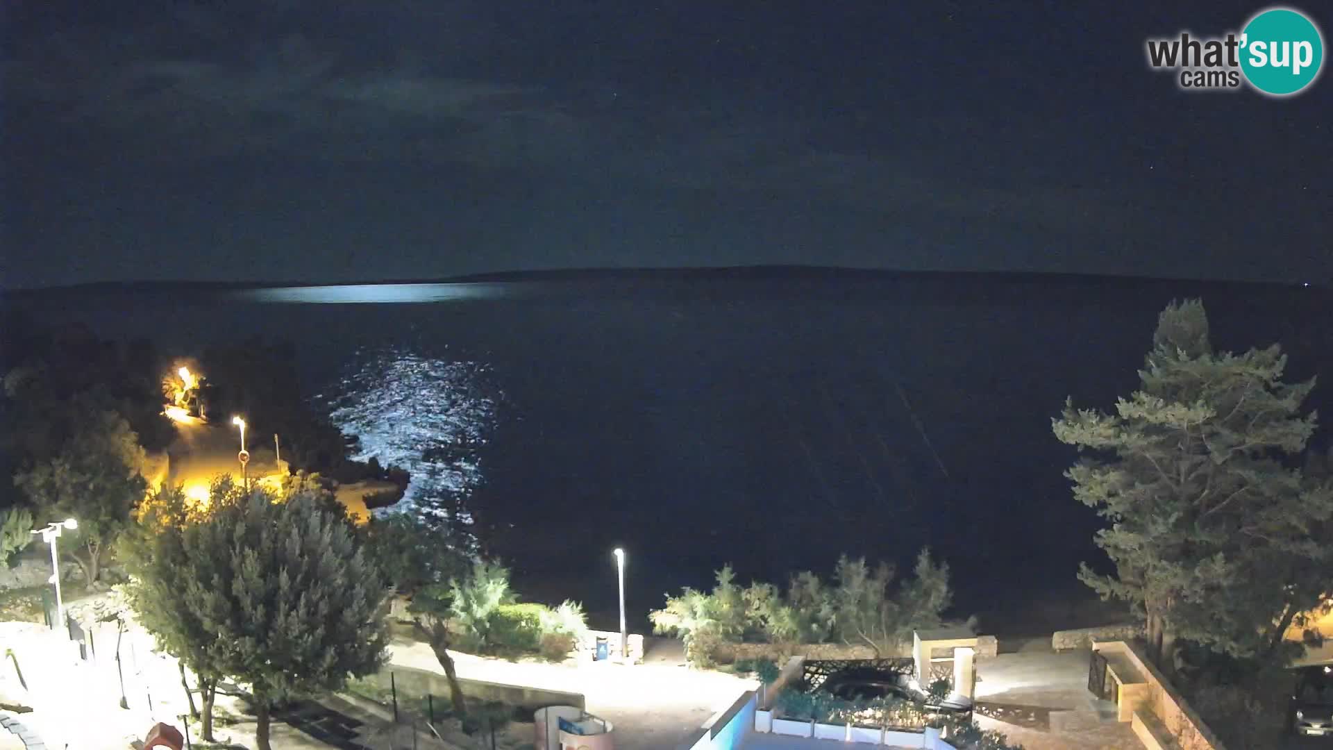 Webcam Strand Male Mandre – Liveblick von der Insel Pag