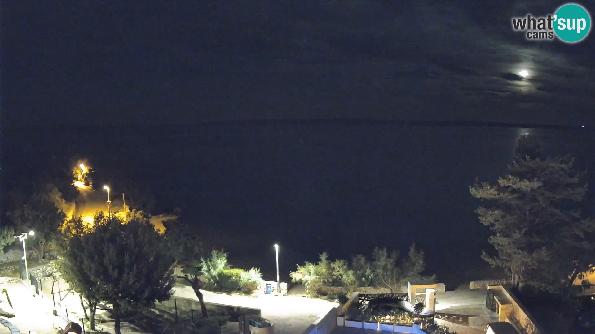 Webcam Strand Male Mandre – Liveblick von der Insel Pag