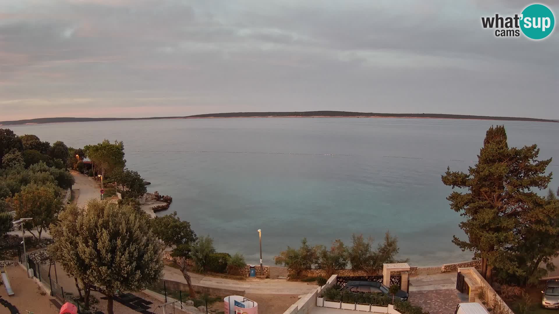 Webcam Plaža Male Mandre – Live View from Pag Island