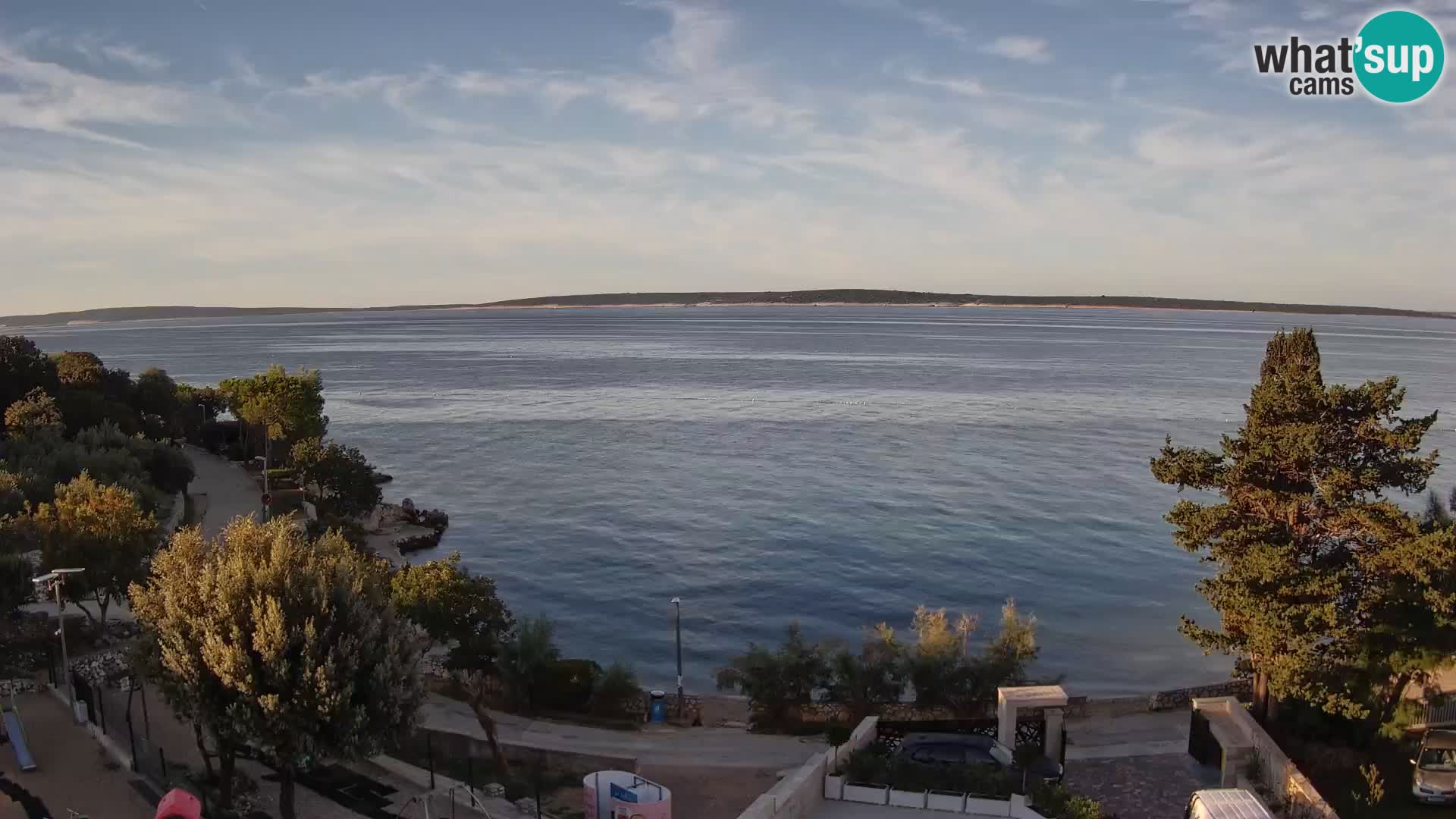 Webcam Plaža Male Mandre – Live View from Pag Island