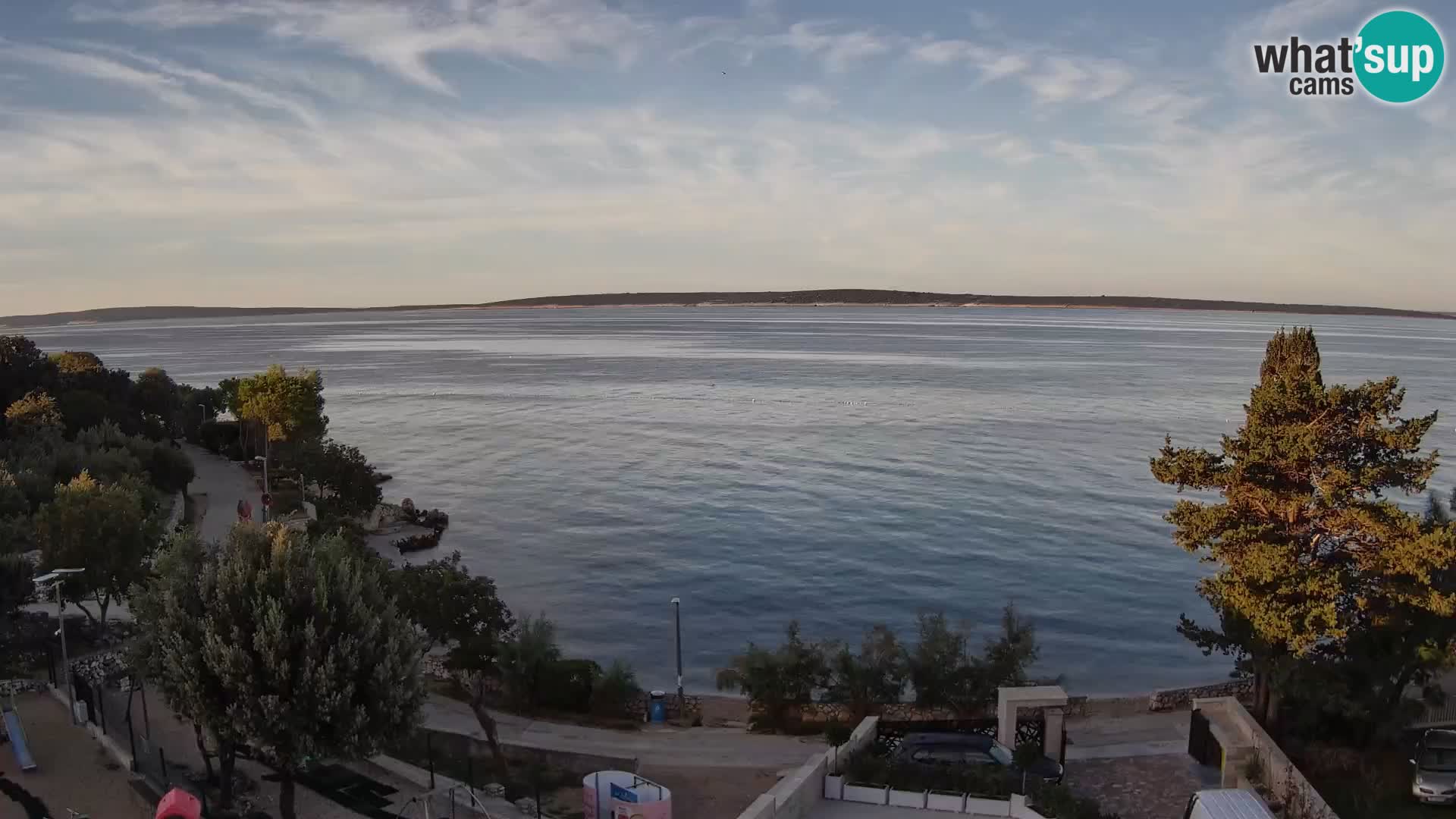 Webcam Plaža Male Mandre – Diretta dalla spiaggia sull’isola di Pag