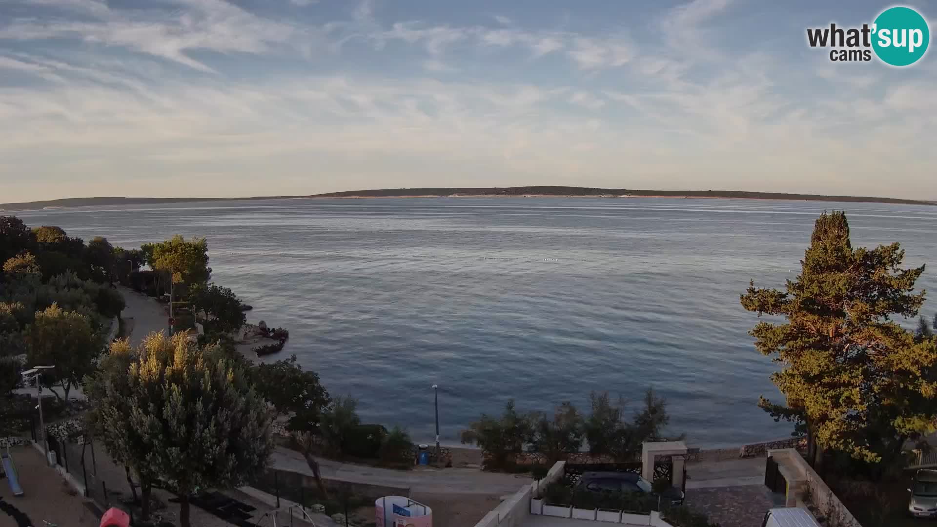 Webcam Strand Male Mandre – Liveblick von der Insel Pag
