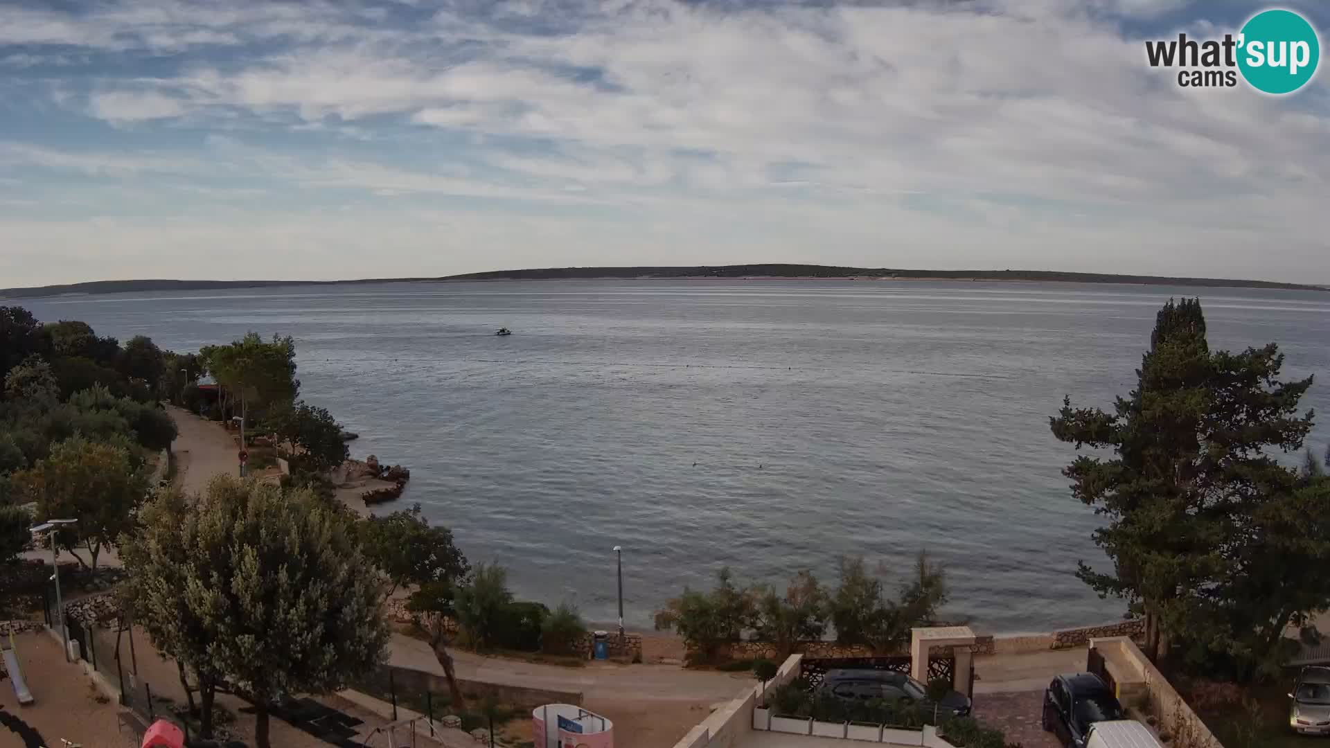 Webcam Plaža Male Mandre – Live View from Pag Island