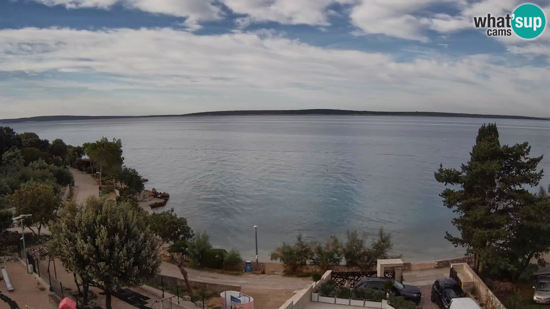 Webcam Plaža Male Mandre – Live View from Pag Island