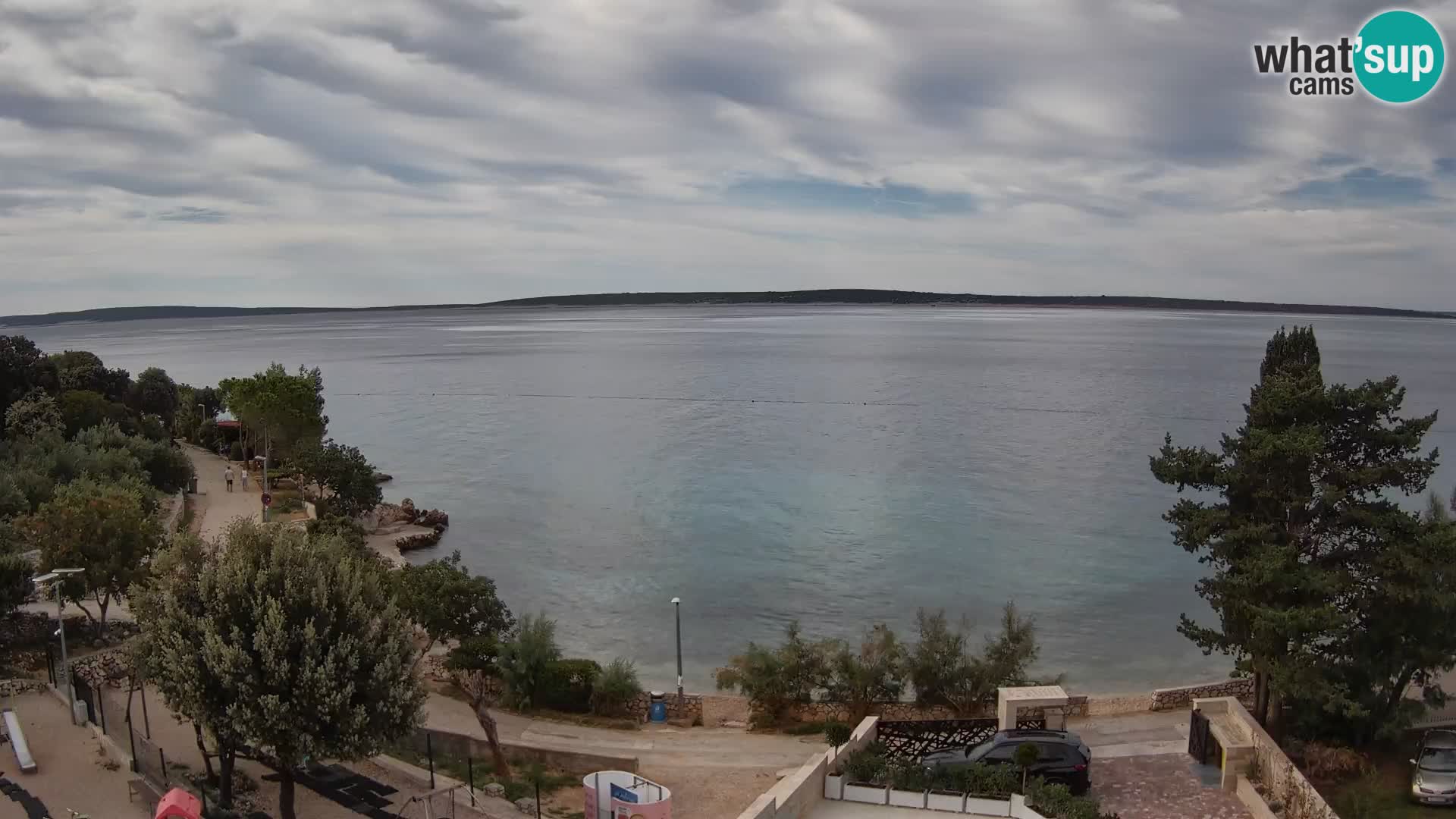 Webcam Plaža Male Mandre – Live View from Pag Island