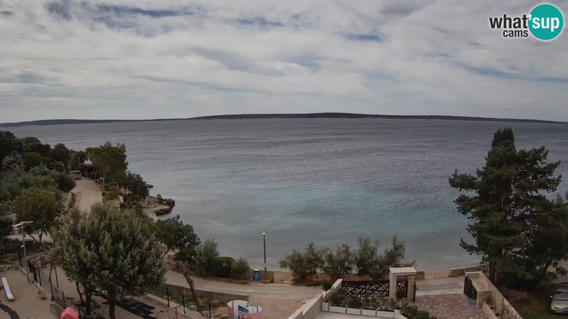 Webcam Plaža Male Mandre – Live View from Pag Island