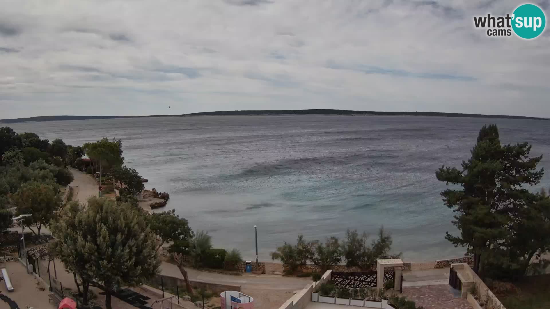Webcam Plaža Male Mandre – Live View from Pag Island