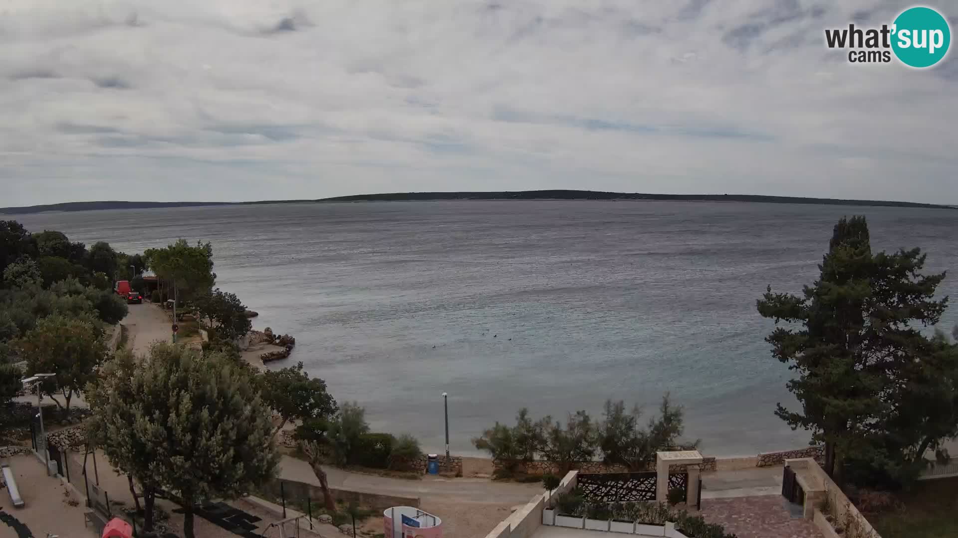 Webcam Plaža Male Mandre – Diretta dalla spiaggia sull’isola di Pag