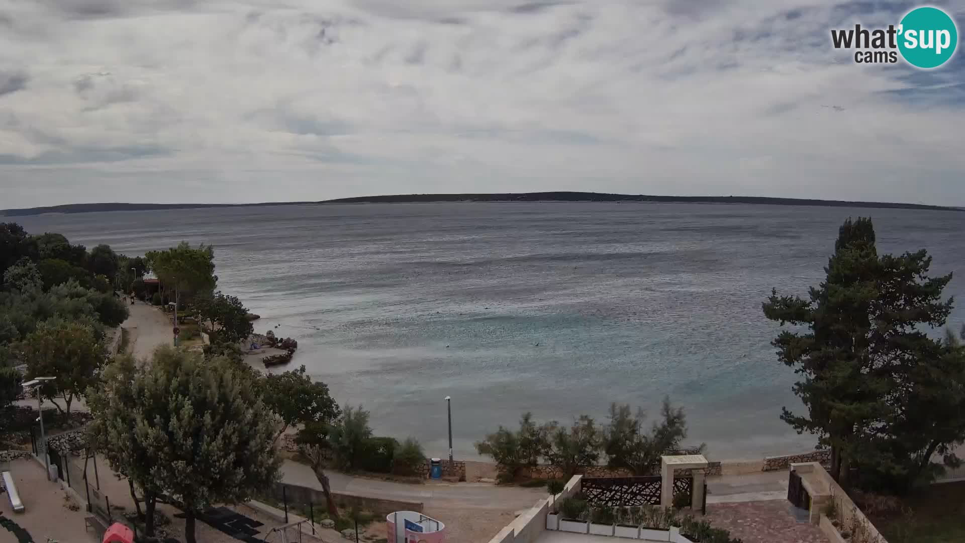 Webcam Strand Male Mandre – Liveblick von der Insel Pag