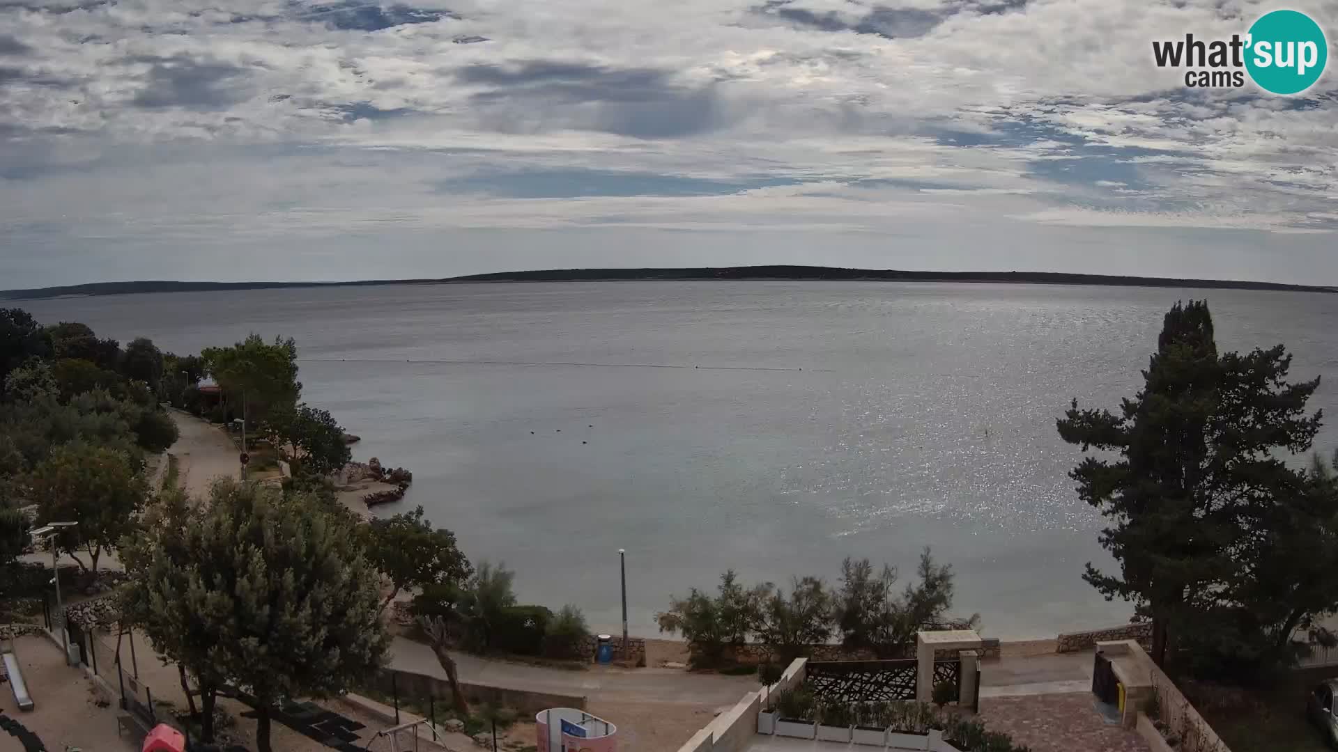Webcam Plaža Male Mandre – Live View from Pag Island