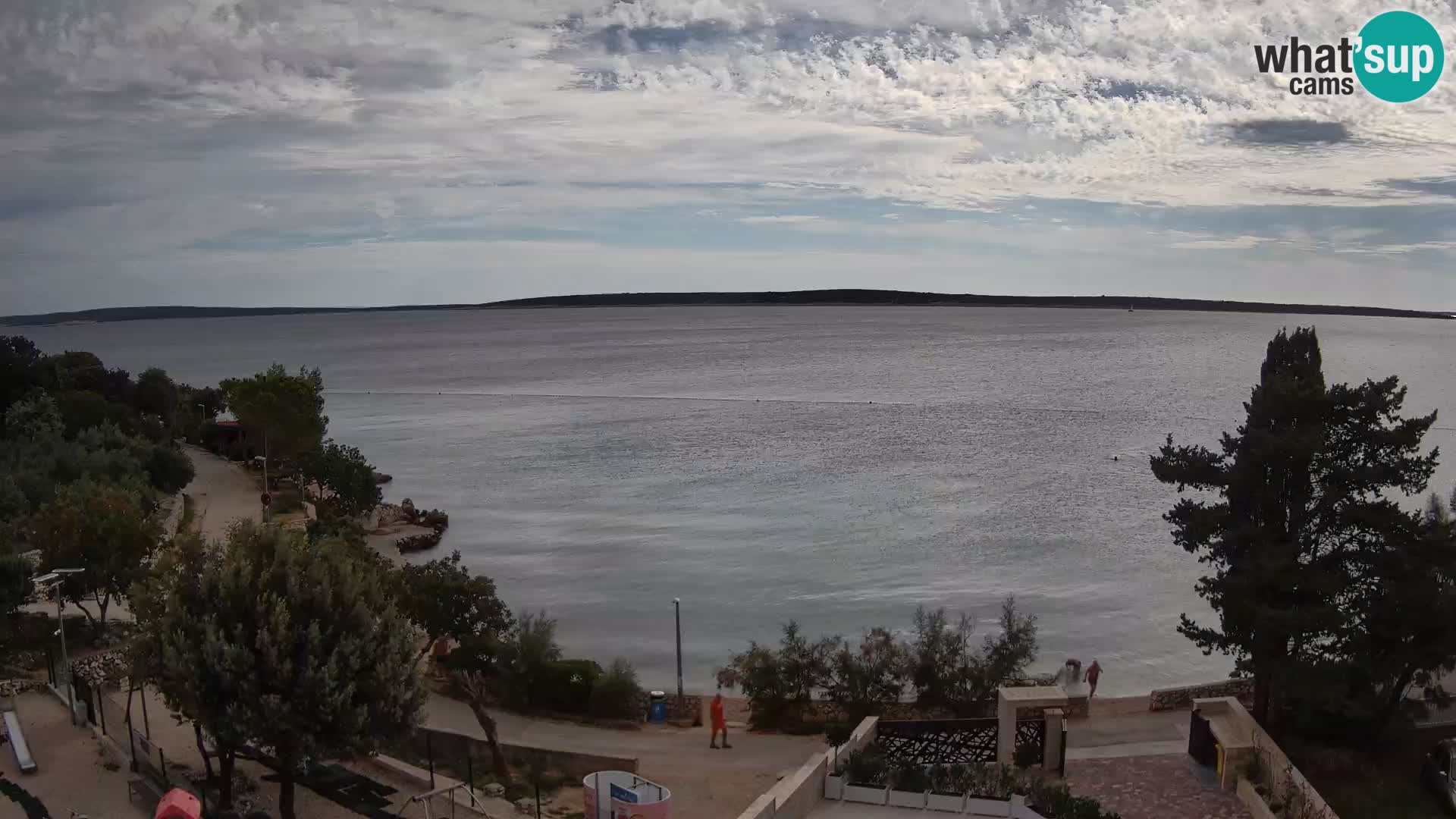 Webcam Plage Male Mandre – Vue en direct depuis l’île de Pag