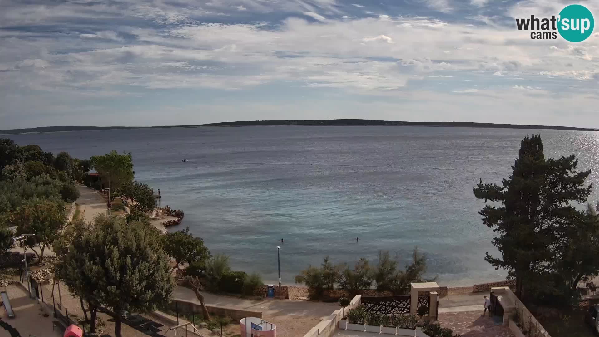 Webcam Plaža Male Mandre – Live View from Pag Island