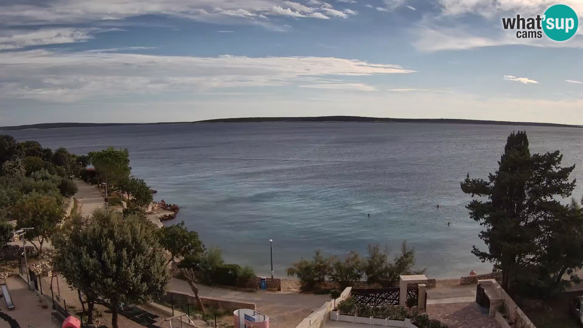 Webcam Strand Male Mandre – Liveblick von der Insel Pag