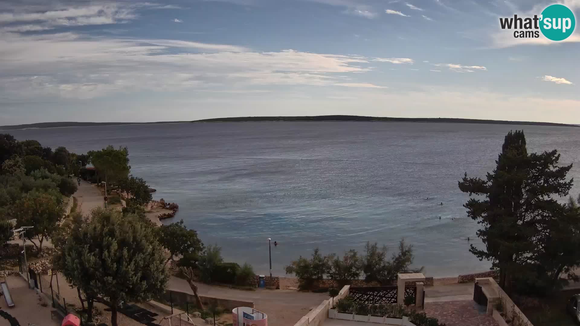 Webcam Strand Male Mandre – Liveblick von der Insel Pag