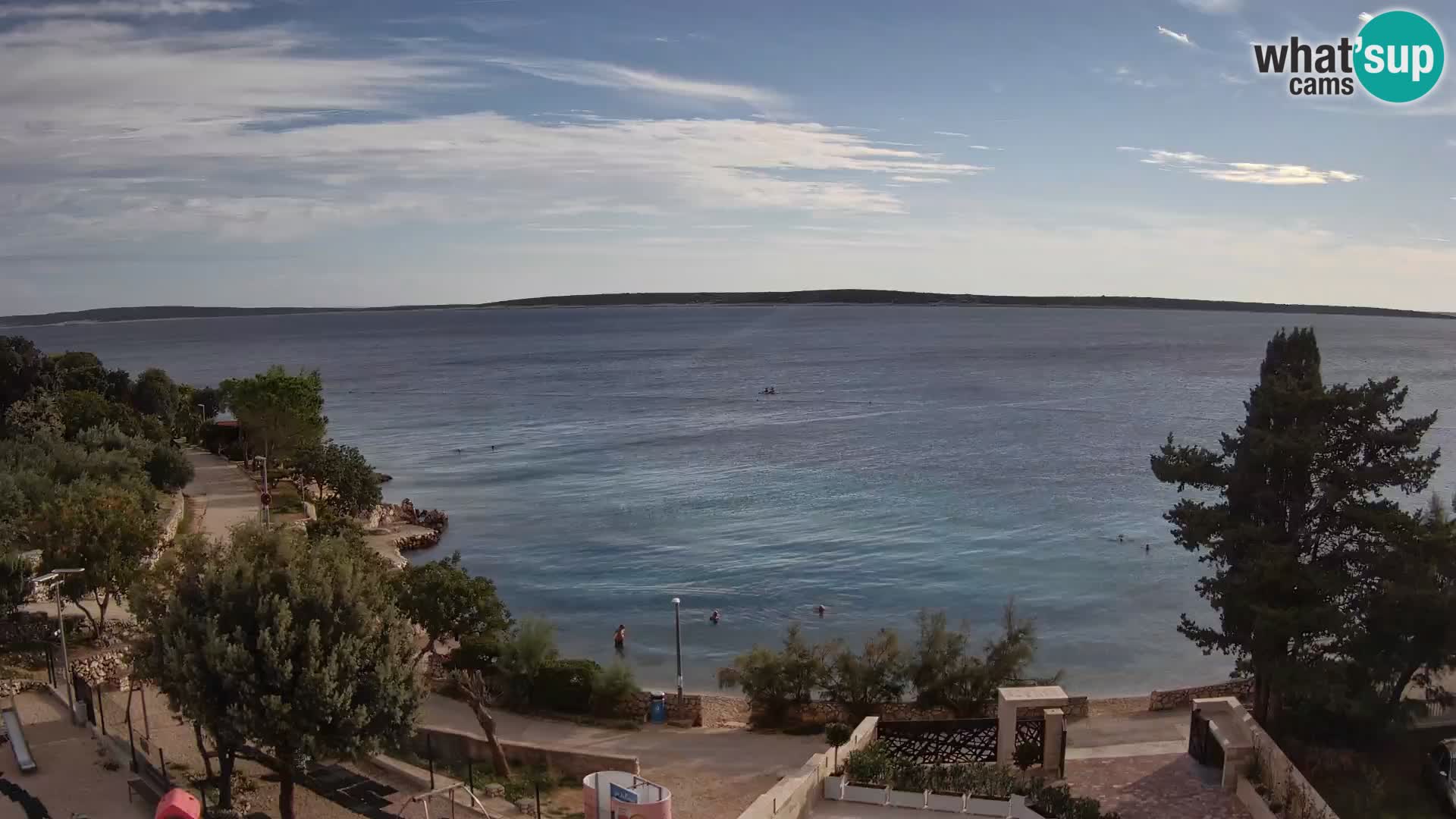 Webcam Plaža Male Mandre – Live View from Pag Island