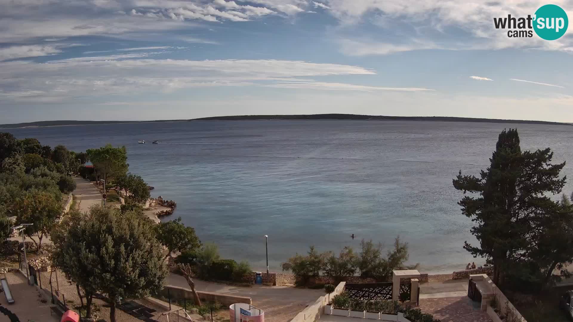 Webcam Plaža Male Mandre – Live View from Pag Island
