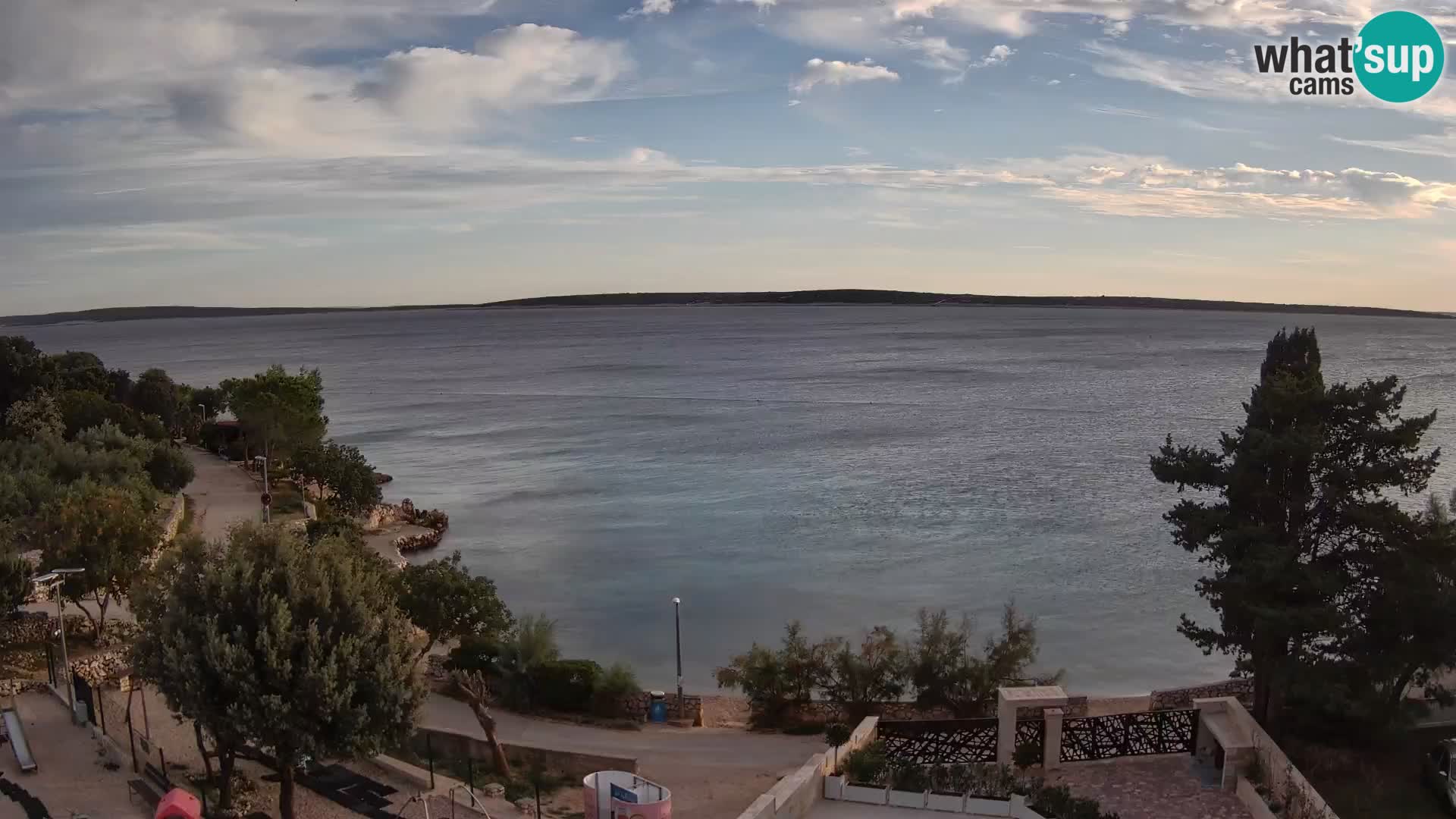 Webcam Plaža Male Mandre – Live View from Pag Island