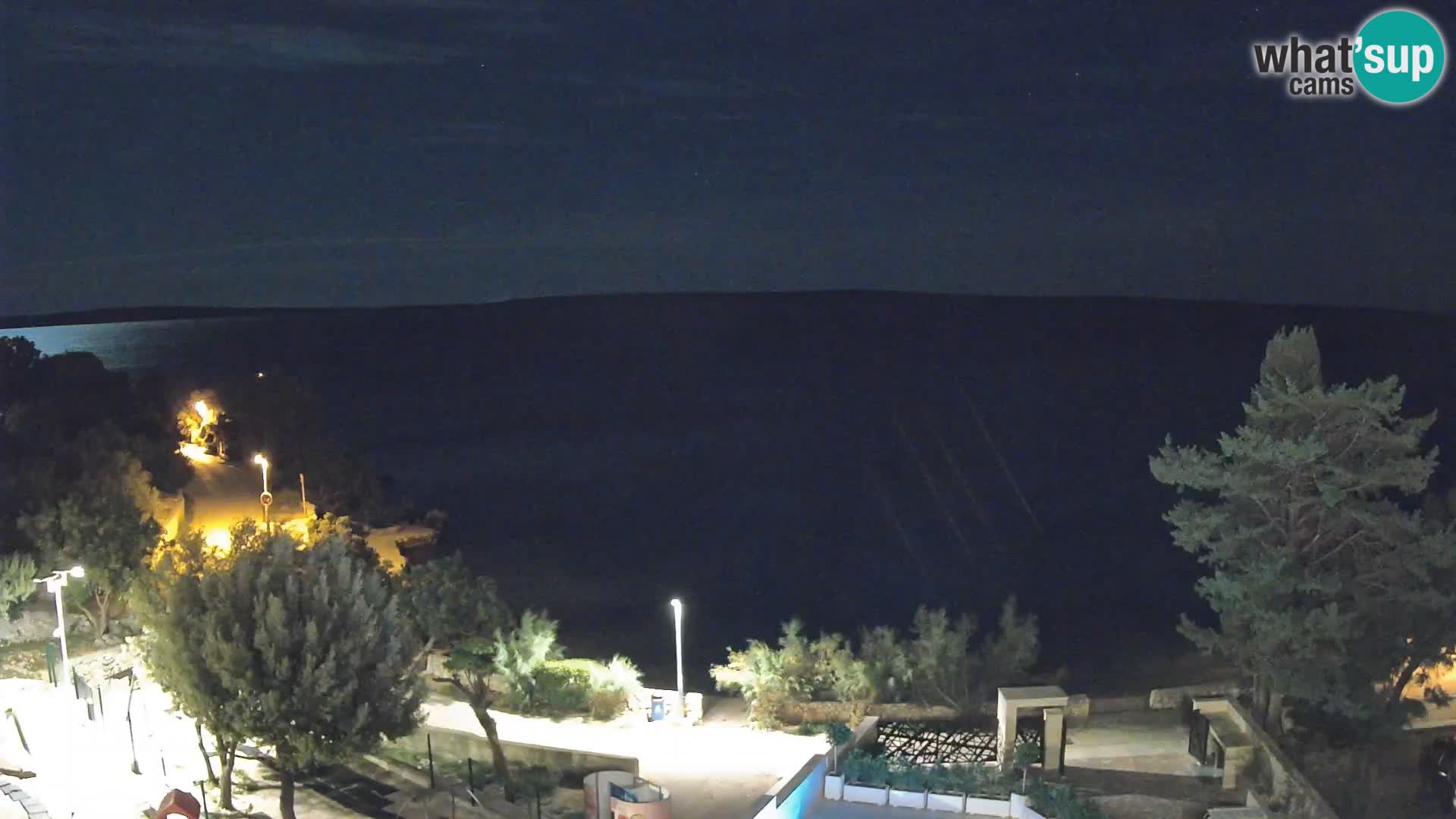 Webcam Plaža Male Mandre – Diretta dalla spiaggia sull’isola di Pag