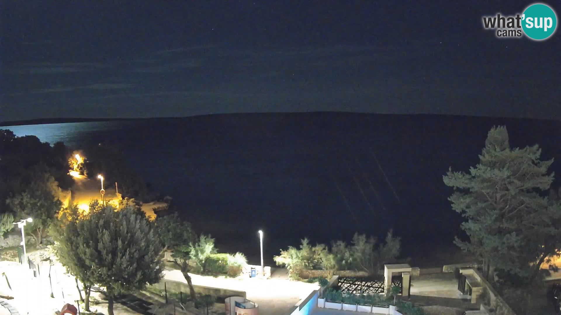 Webcam Strand Male Mandre – Liveblick von der Insel Pag