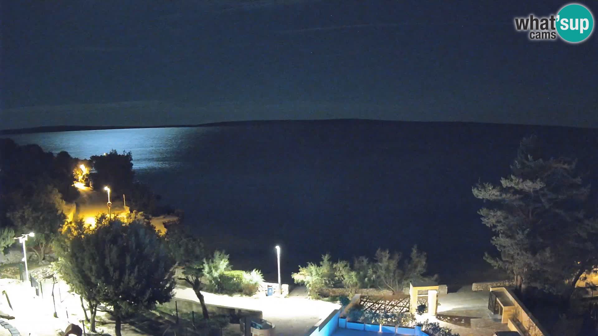 Webcam Strand Male Mandre – Liveblick von der Insel Pag