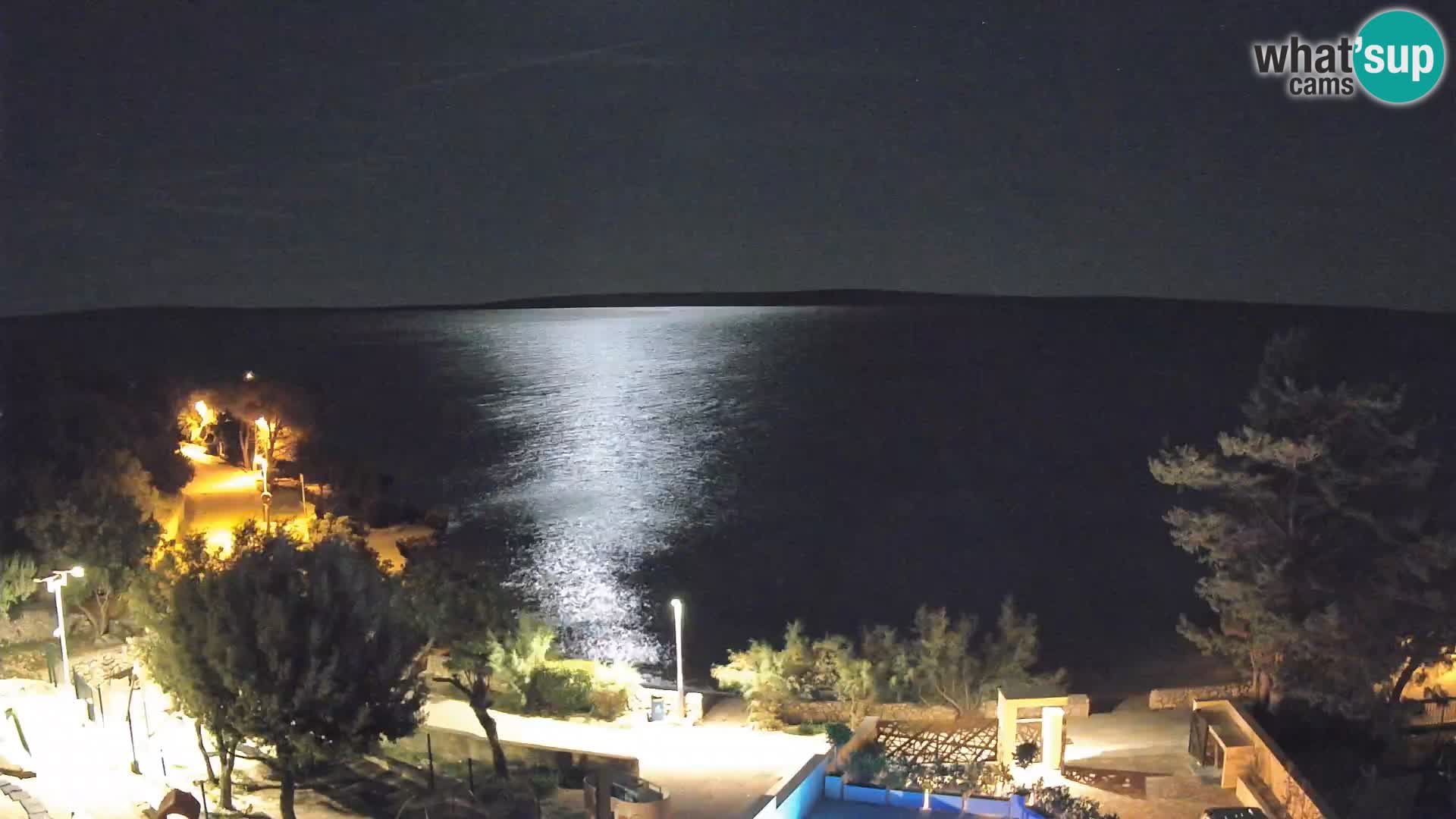 Webcam Plaža Male Mandre – Live View from Pag Island