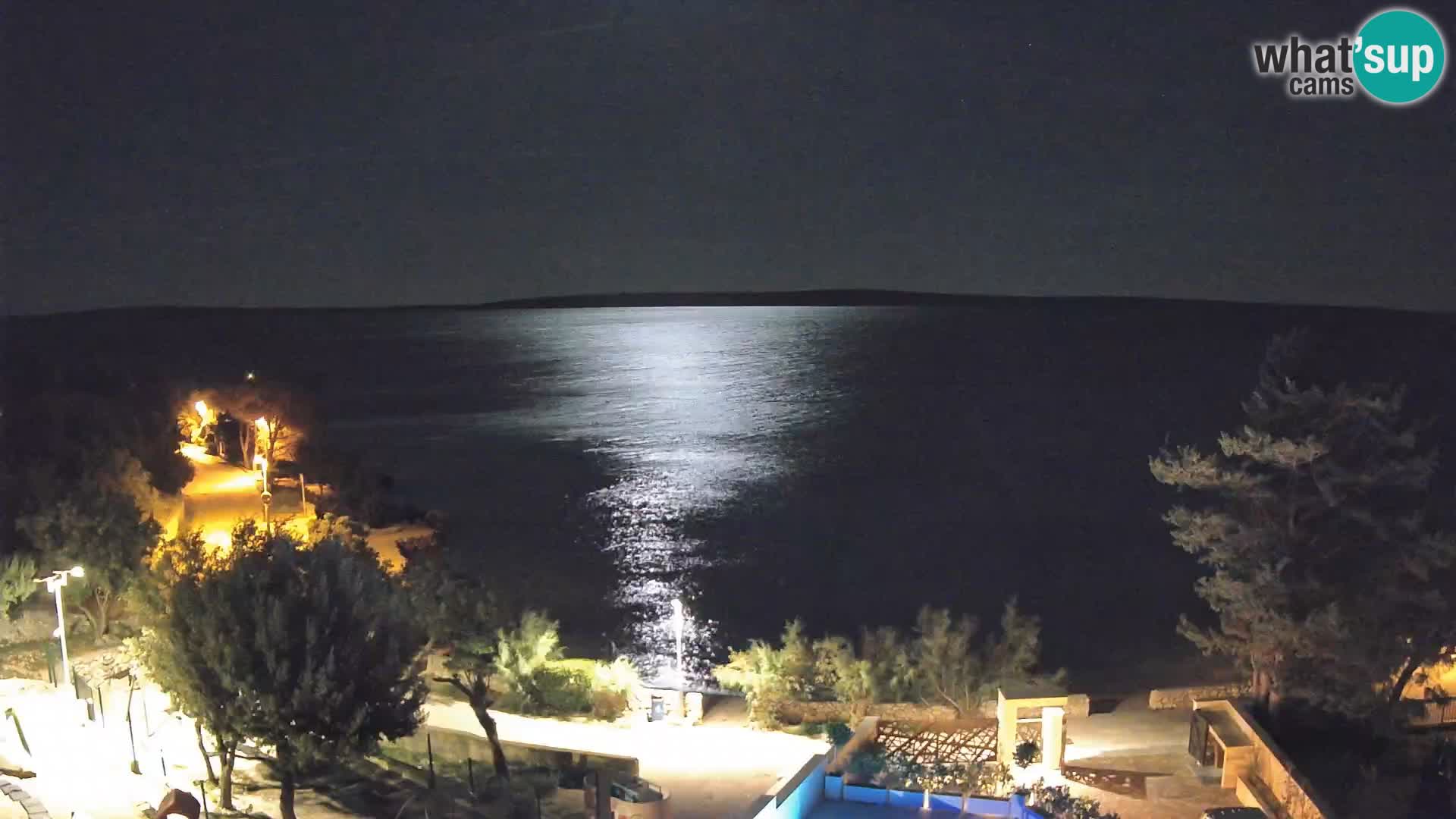 Webcam Plaža Male Mandre – Live View from Pag Island