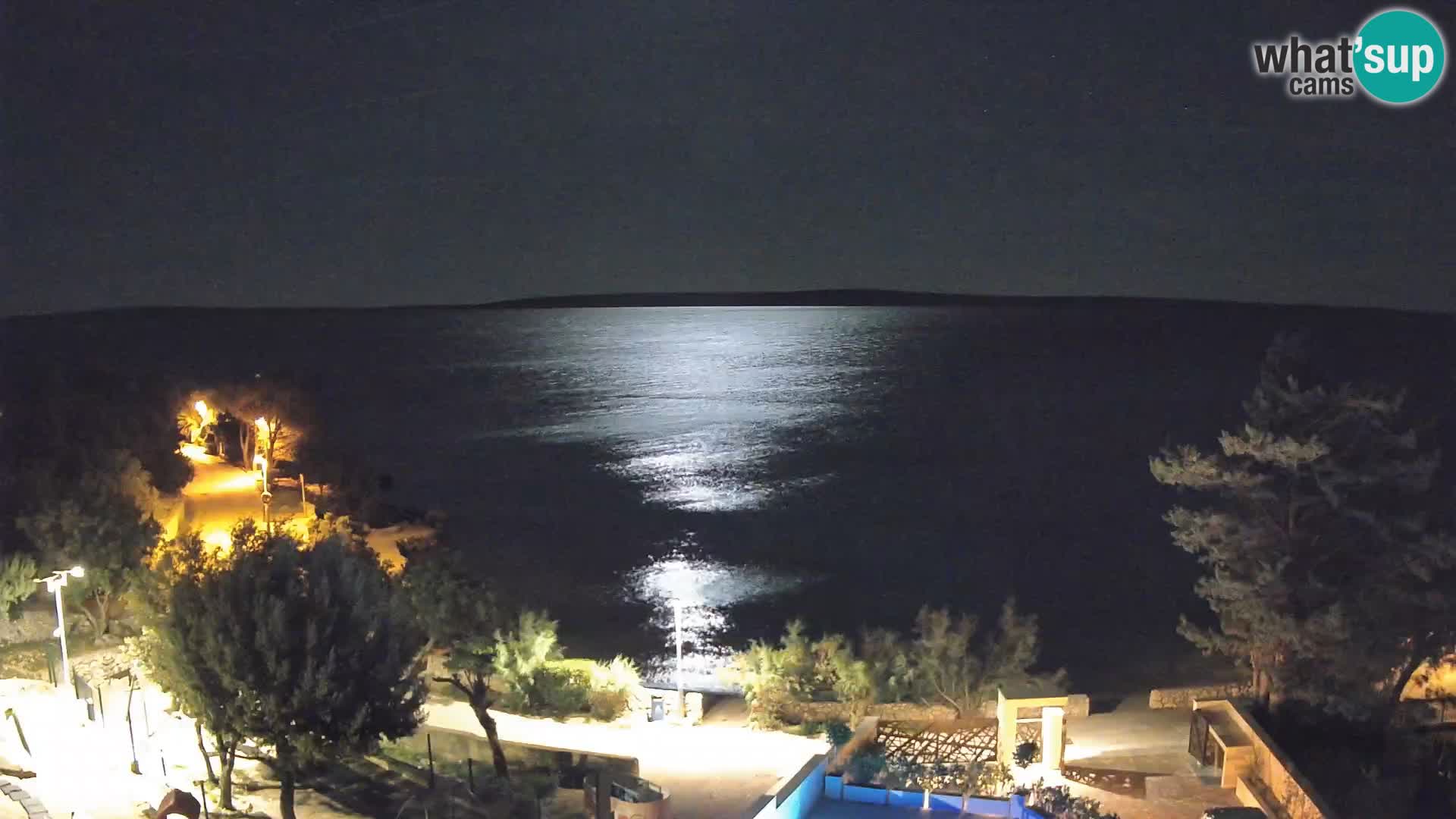 Webcam Plaža Male Mandre – Diretta dalla spiaggia sull’isola di Pag