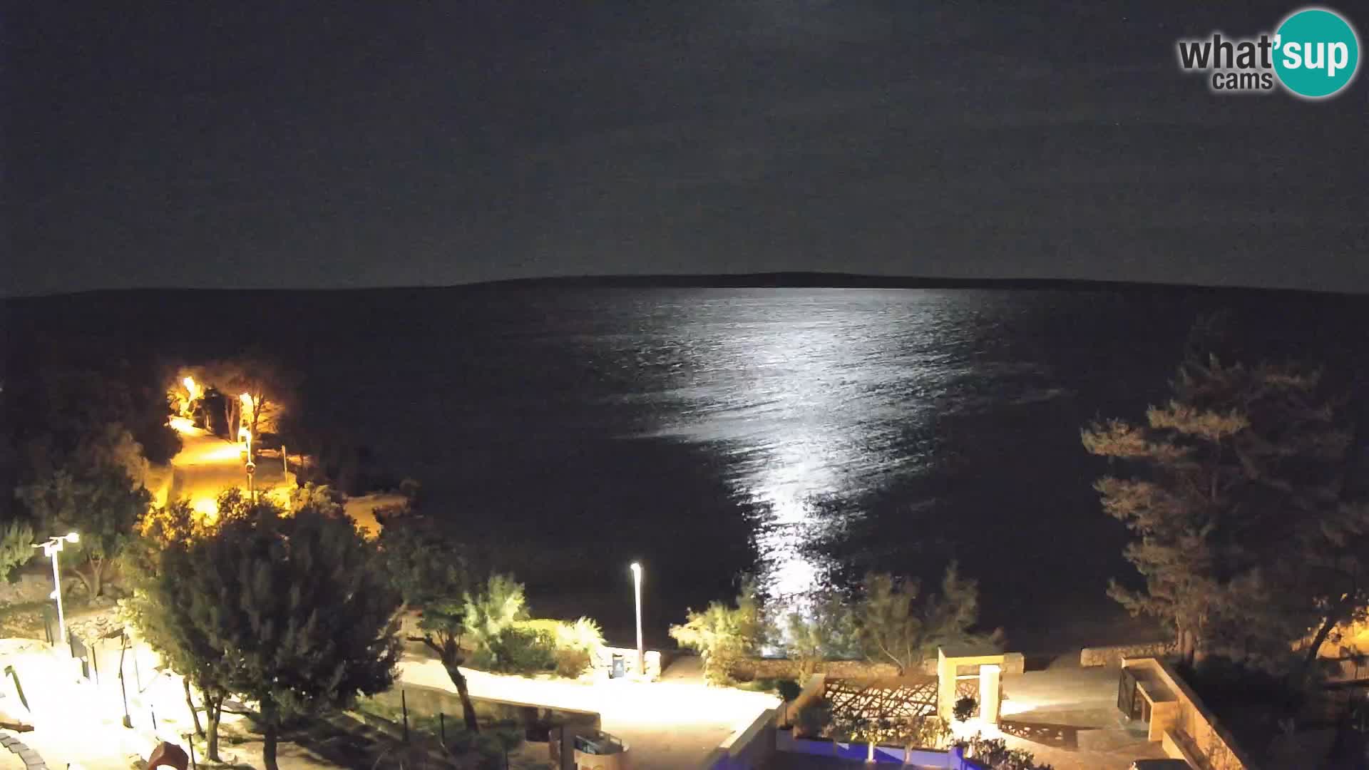 Webcam Strand Male Mandre – Liveblick von der Insel Pag