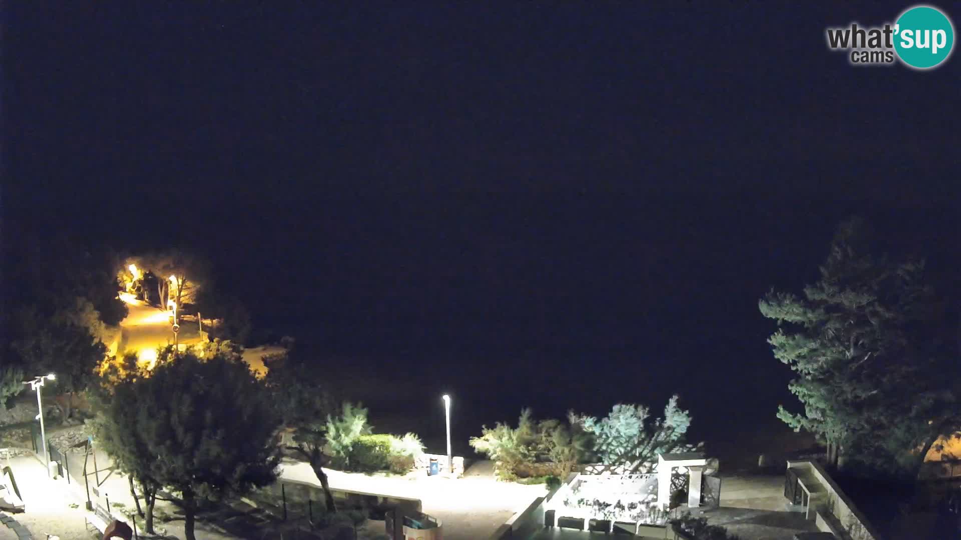Webcam Plaža Male Mandre – Diretta dalla spiaggia sull’isola di Pag