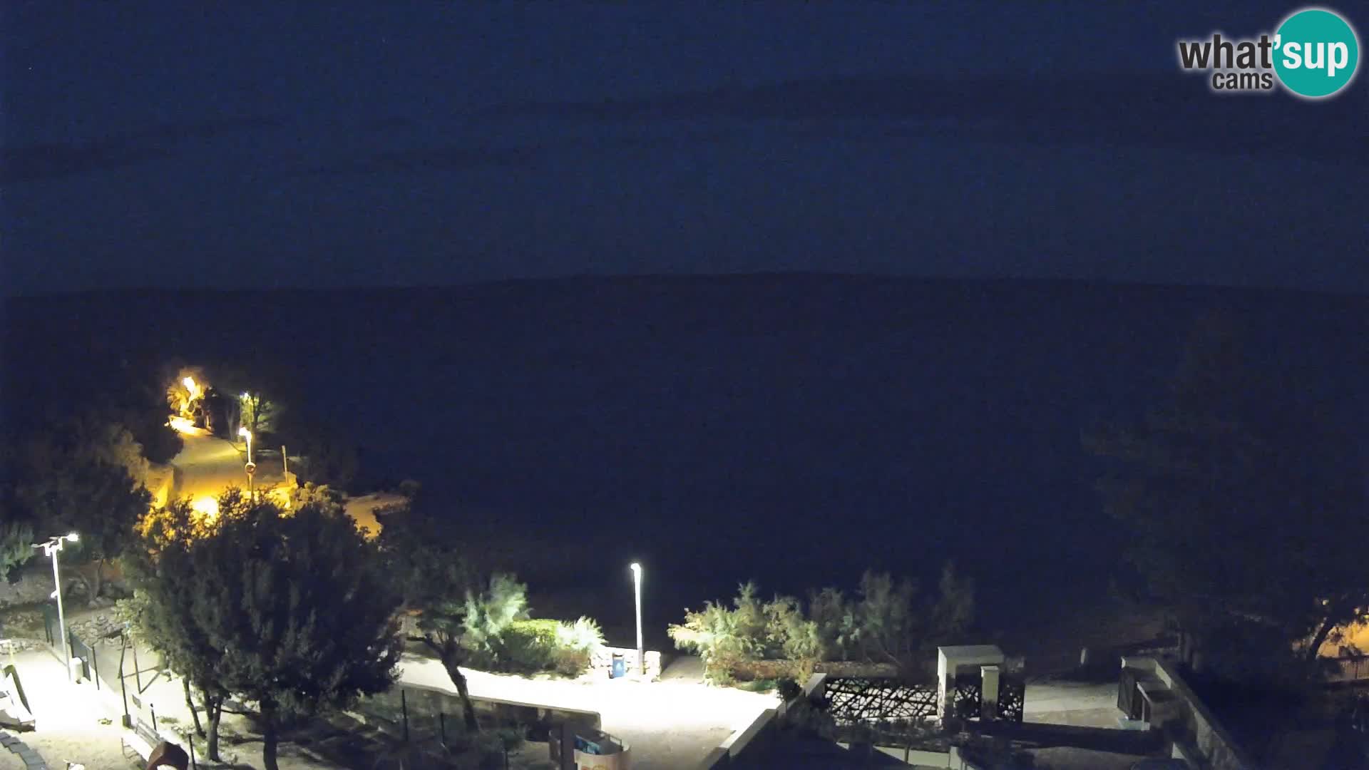 Webcam Plaža Male Mandre – Live View from Pag Island