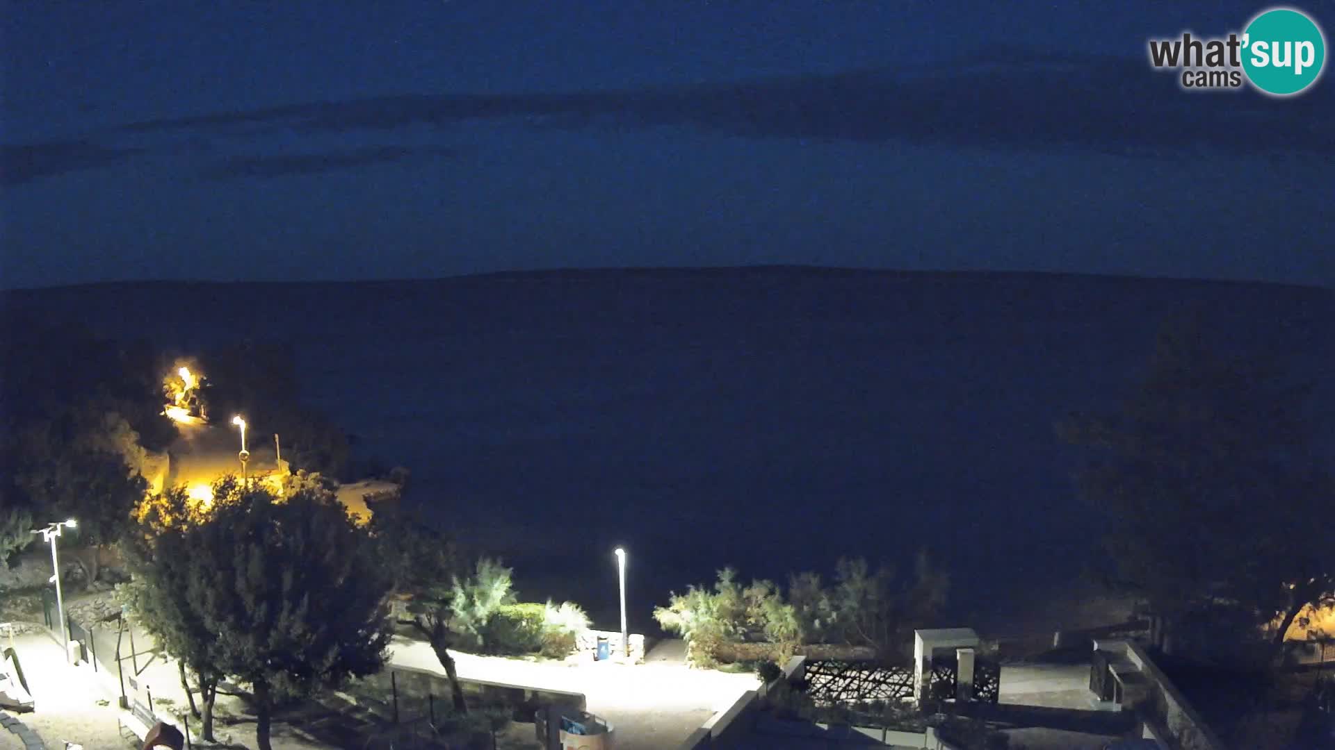 Webcam Plaža Male Mandre – Diretta dalla spiaggia sull’isola di Pag