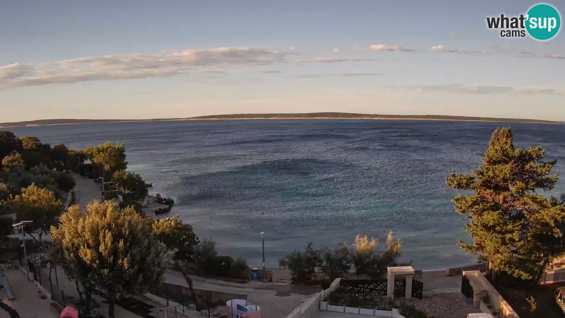 Webcam Plaža Male Mandre – Diretta dalla spiaggia sull’isola di Pag