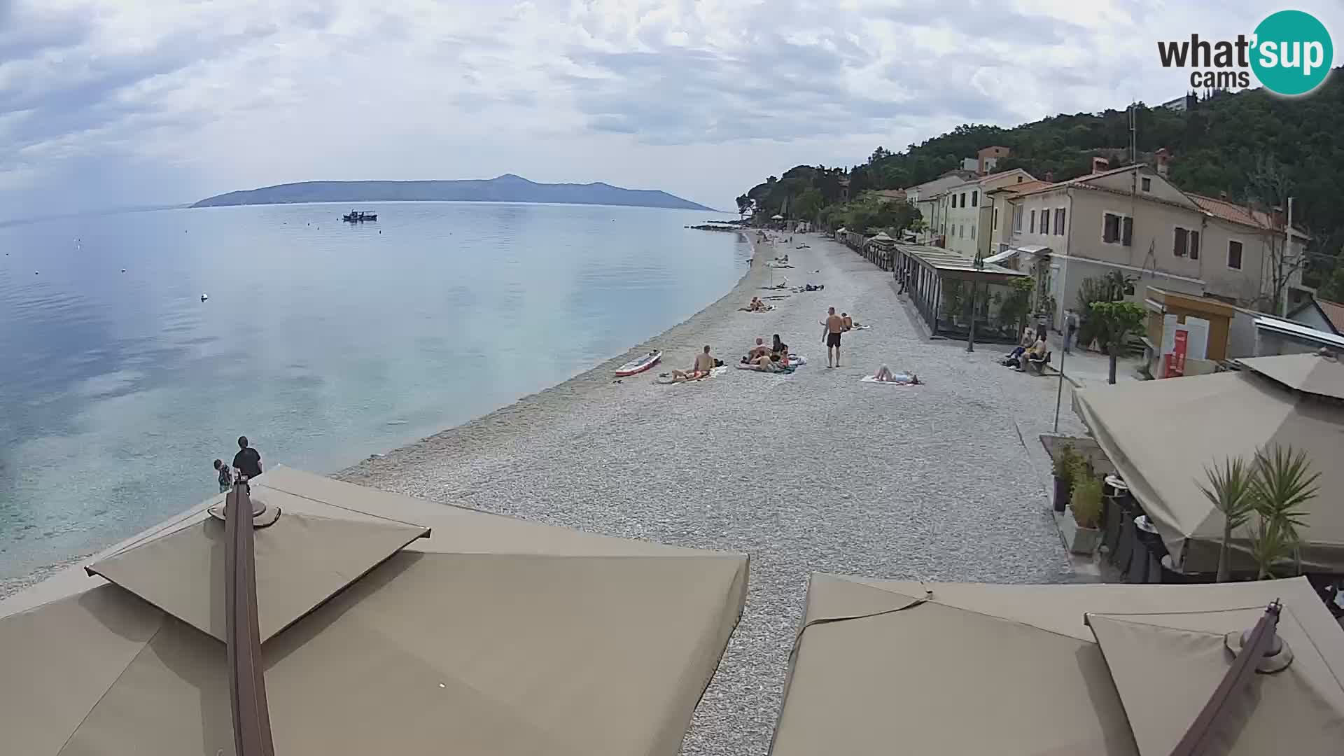 Mošćenička Draga webcam beach