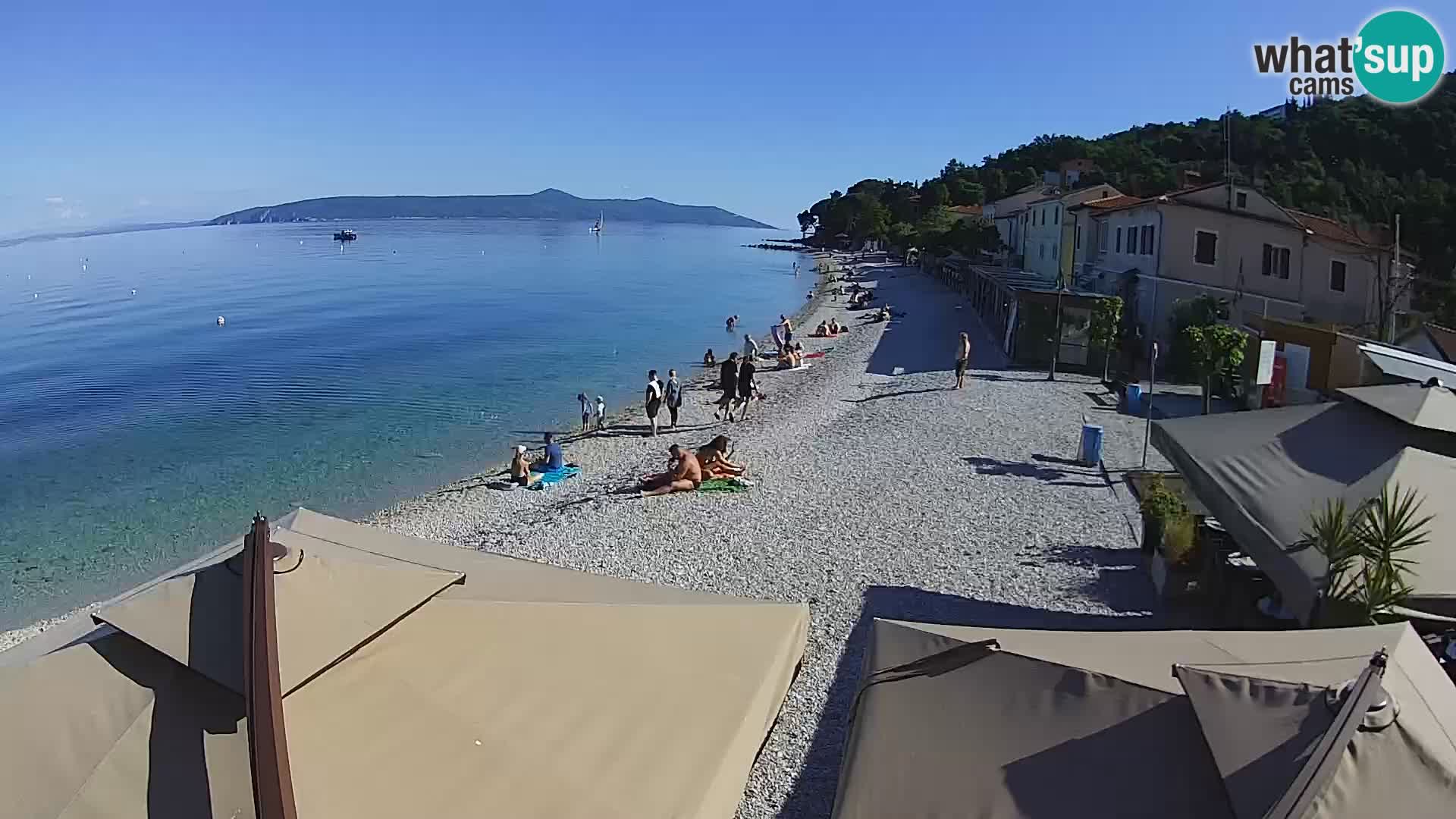 Mošćenička Draga webcam beach