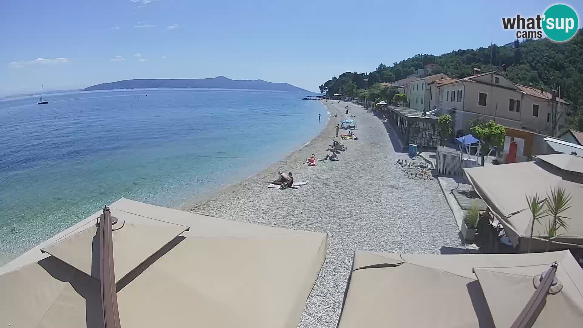 Livecam Draga di Moschiena – spiaggia