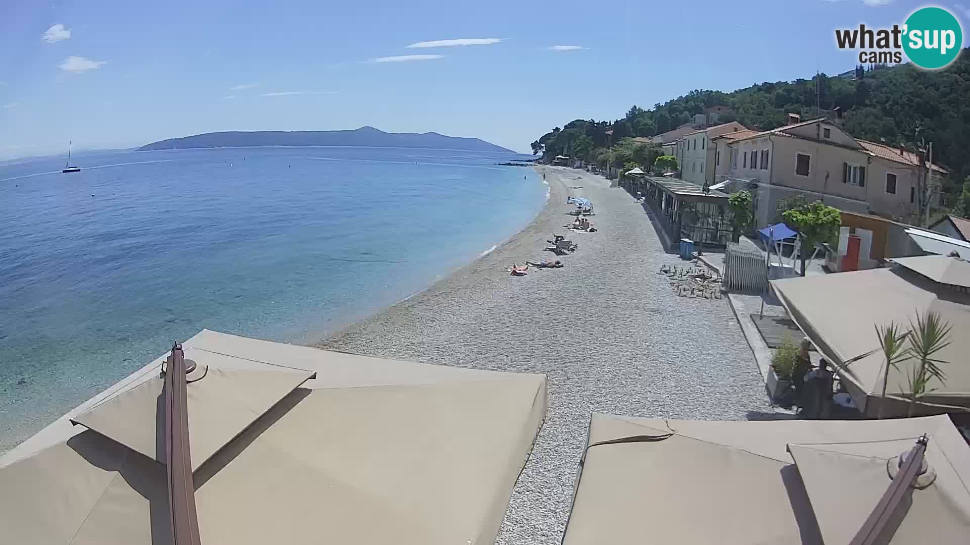 Mošćenička Draga webcam beach