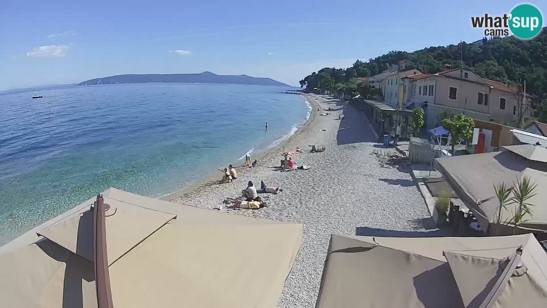 Web kamera Mošćenička Draga – plaža