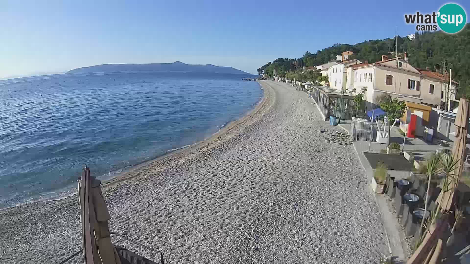 Mošćenička Draga webcam beach