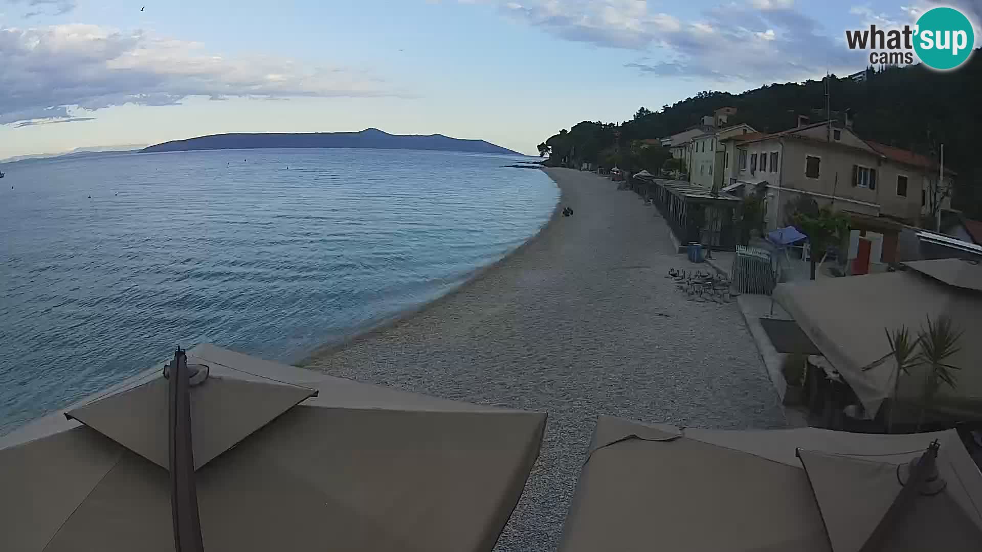 Webcam Mošćenička Draga – Strand